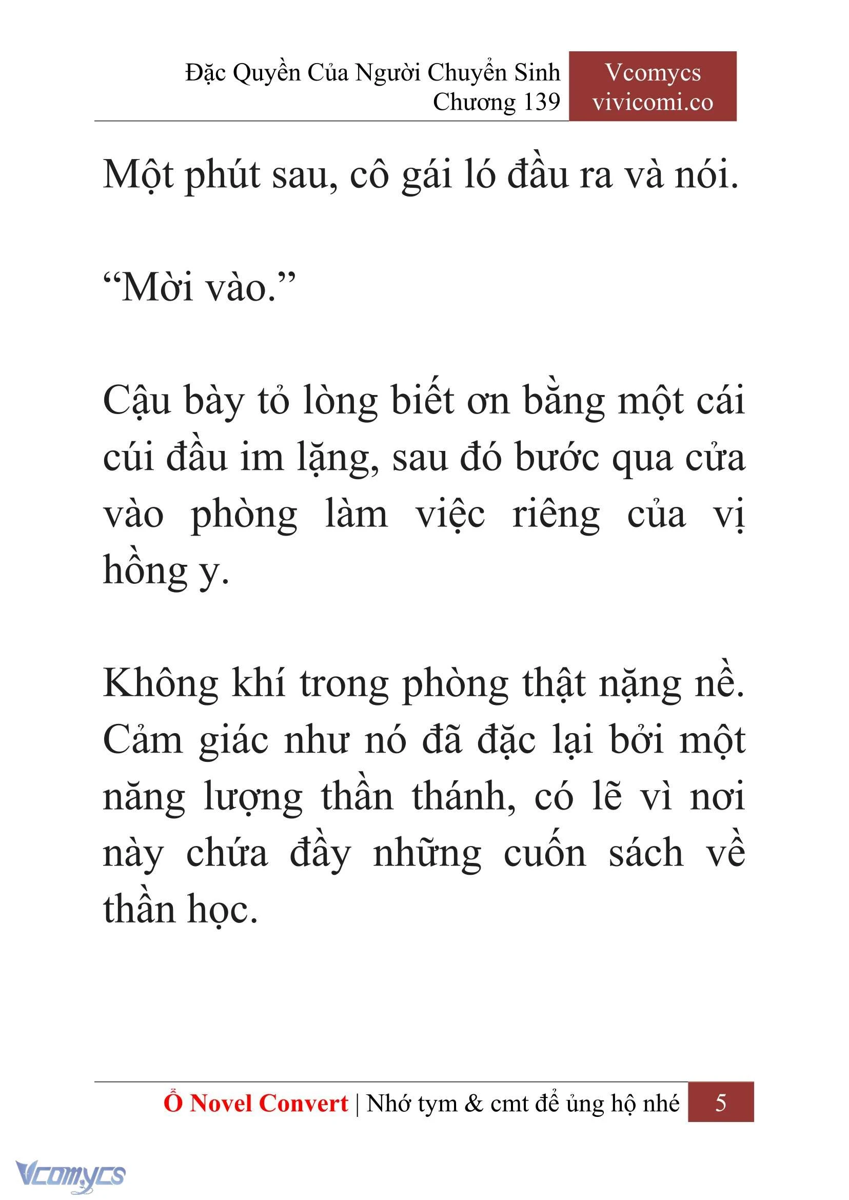 [Novel] Đặc Quyền Của Người Chuyển Sinh Chapter  139 - 7