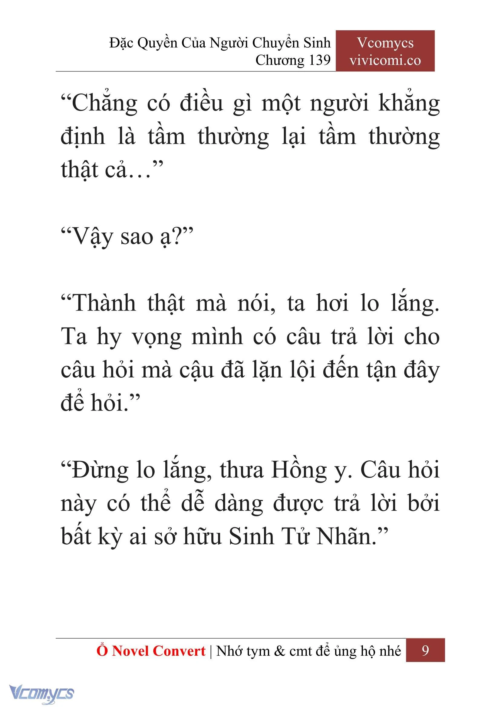 [Novel] Đặc Quyền Của Người Chuyển Sinh Chapter  139 - 11