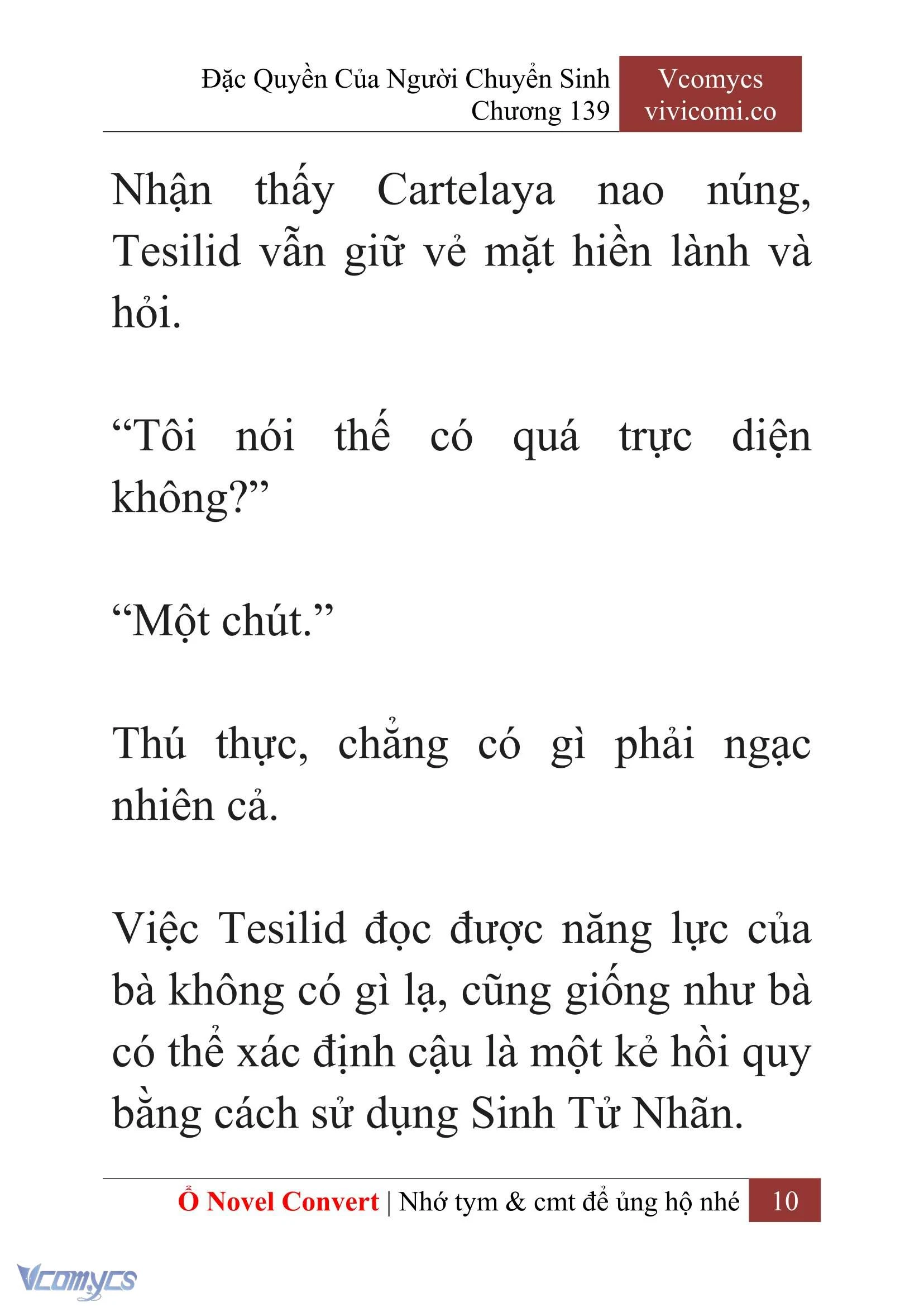 [Novel] Đặc Quyền Của Người Chuyển Sinh Chapter  139 - 12