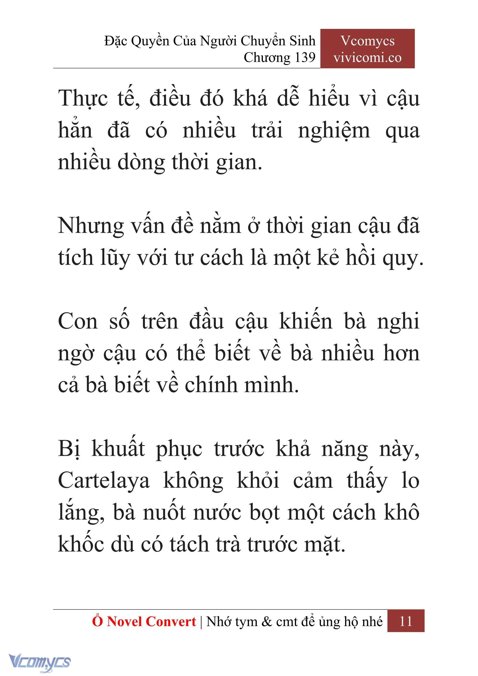 [Novel] Đặc Quyền Của Người Chuyển Sinh Chapter  139 - 13