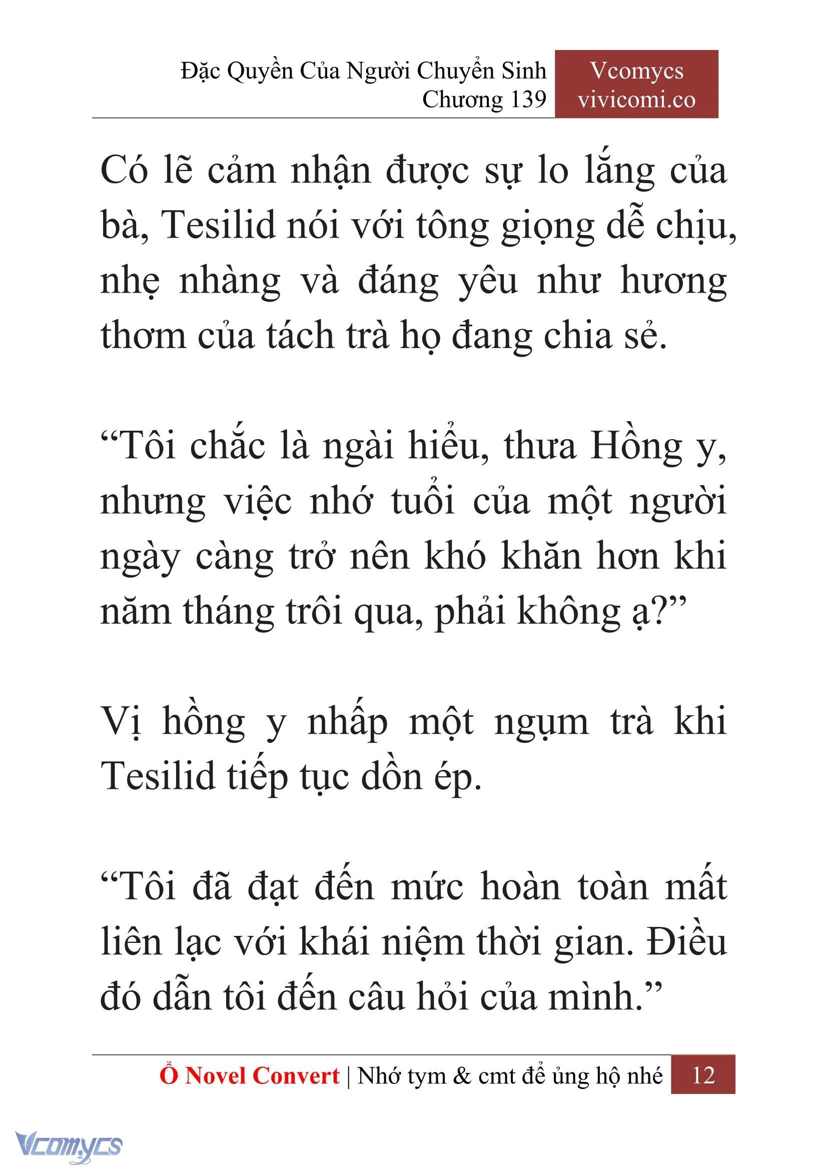 [Novel] Đặc Quyền Của Người Chuyển Sinh Chapter  139 - 14
