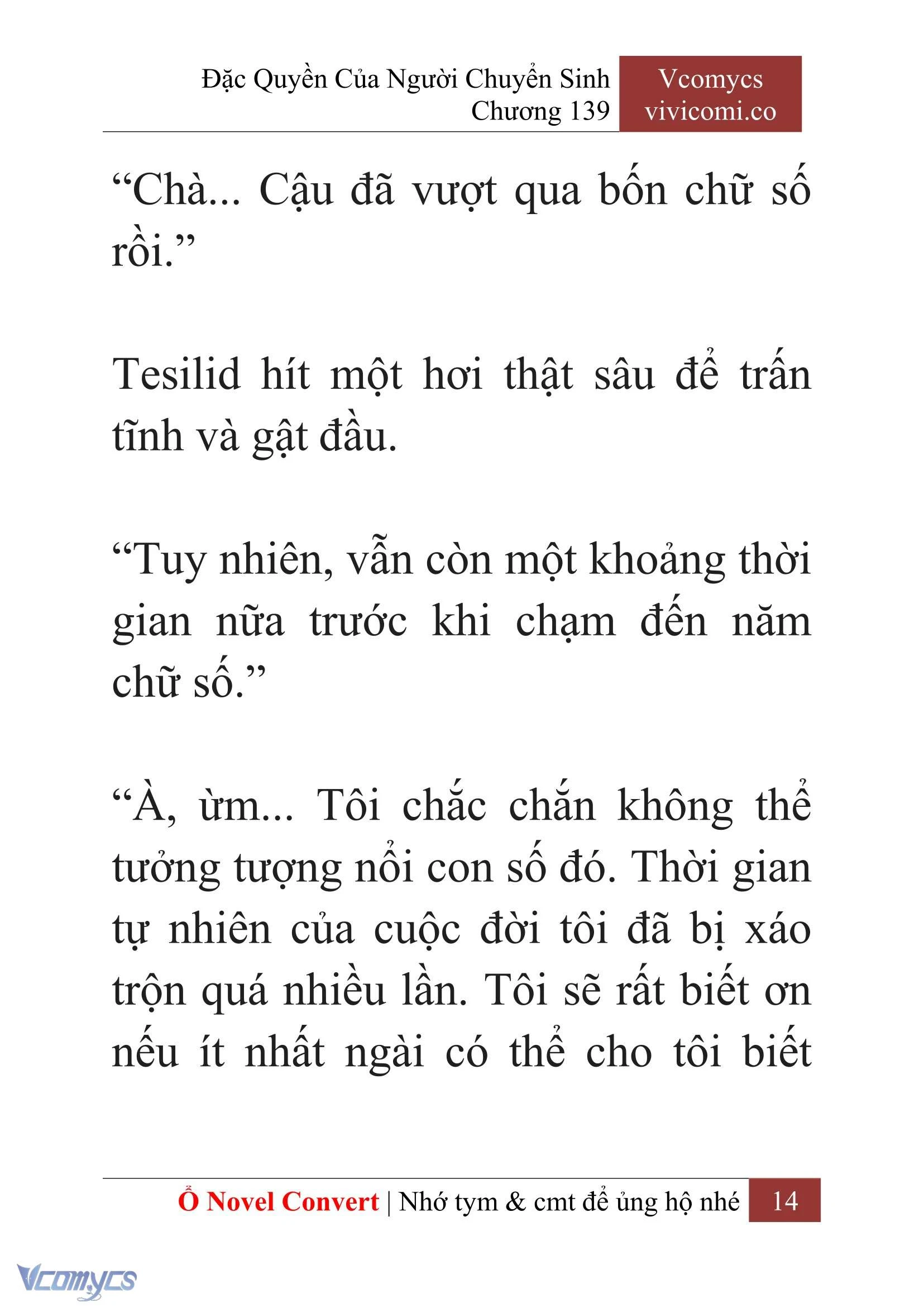 [Novel] Đặc Quyền Của Người Chuyển Sinh Chapter  139 - 16