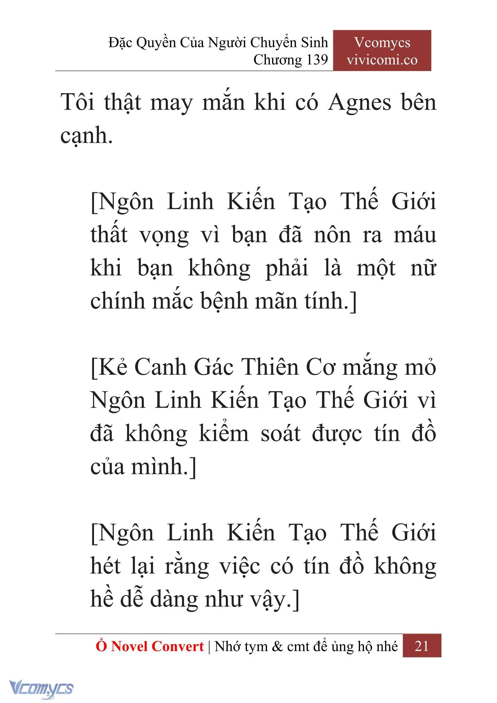 [Novel] Đặc Quyền Của Người Chuyển Sinh Chapter  139 - 23