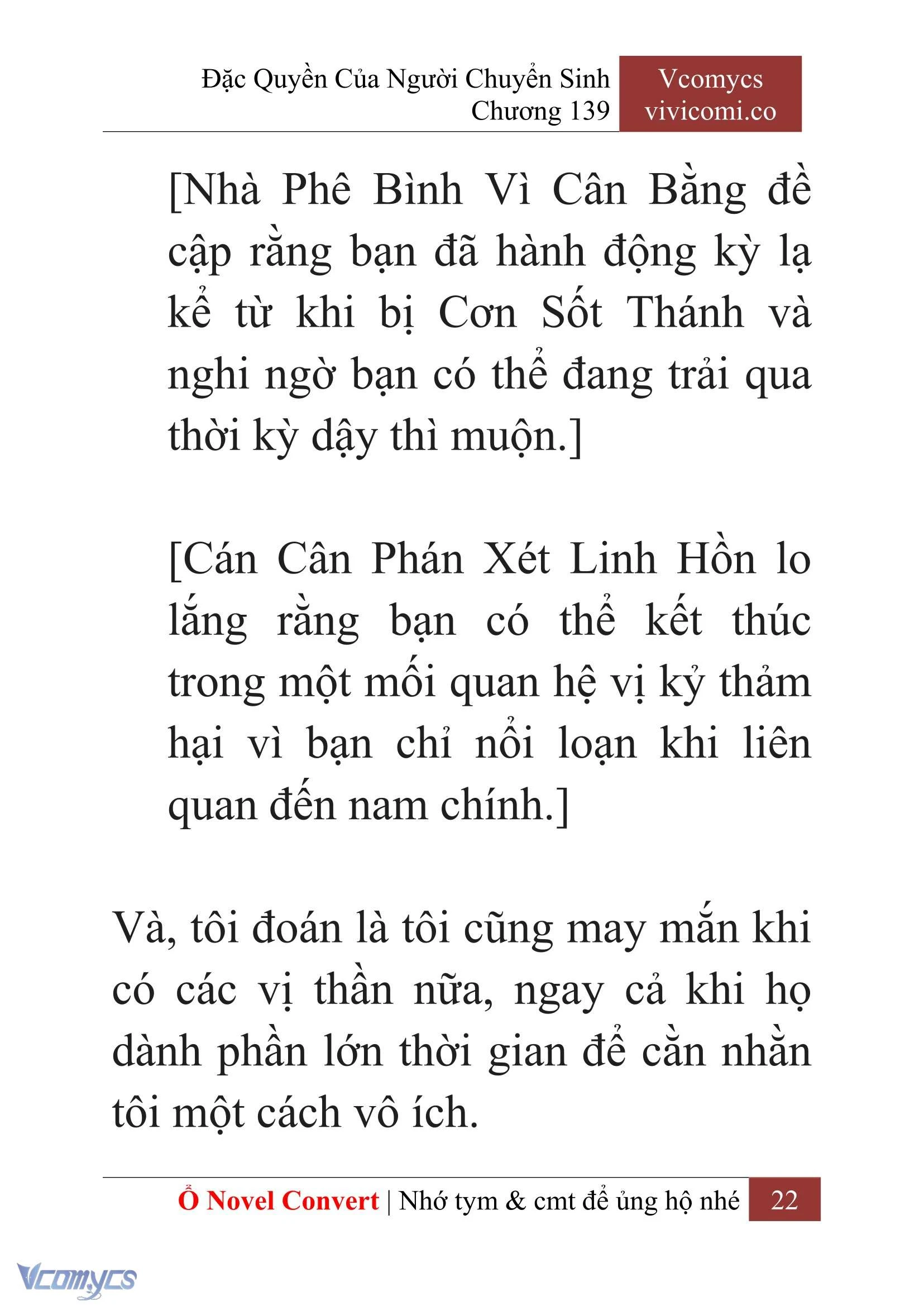 [Novel] Đặc Quyền Của Người Chuyển Sinh Chapter  139 - 24