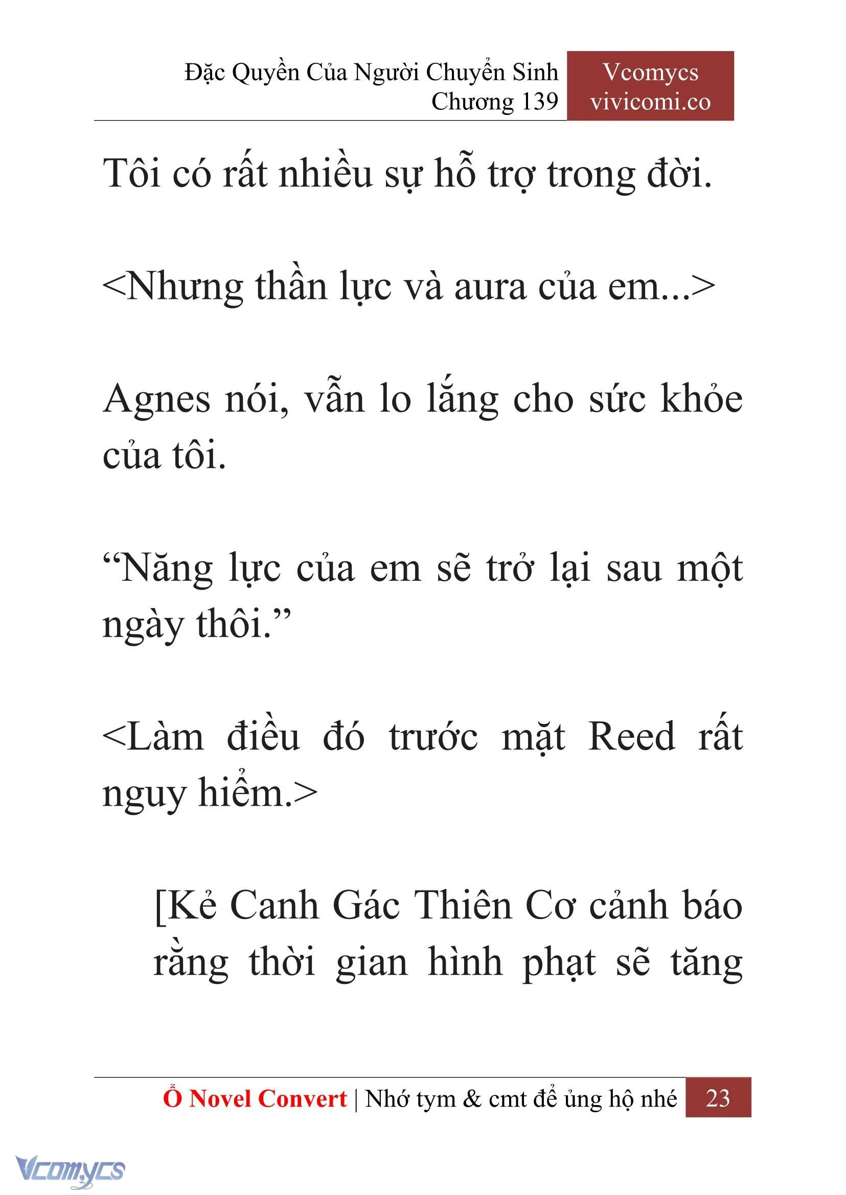 [Novel] Đặc Quyền Của Người Chuyển Sinh Chapter  139 - 25