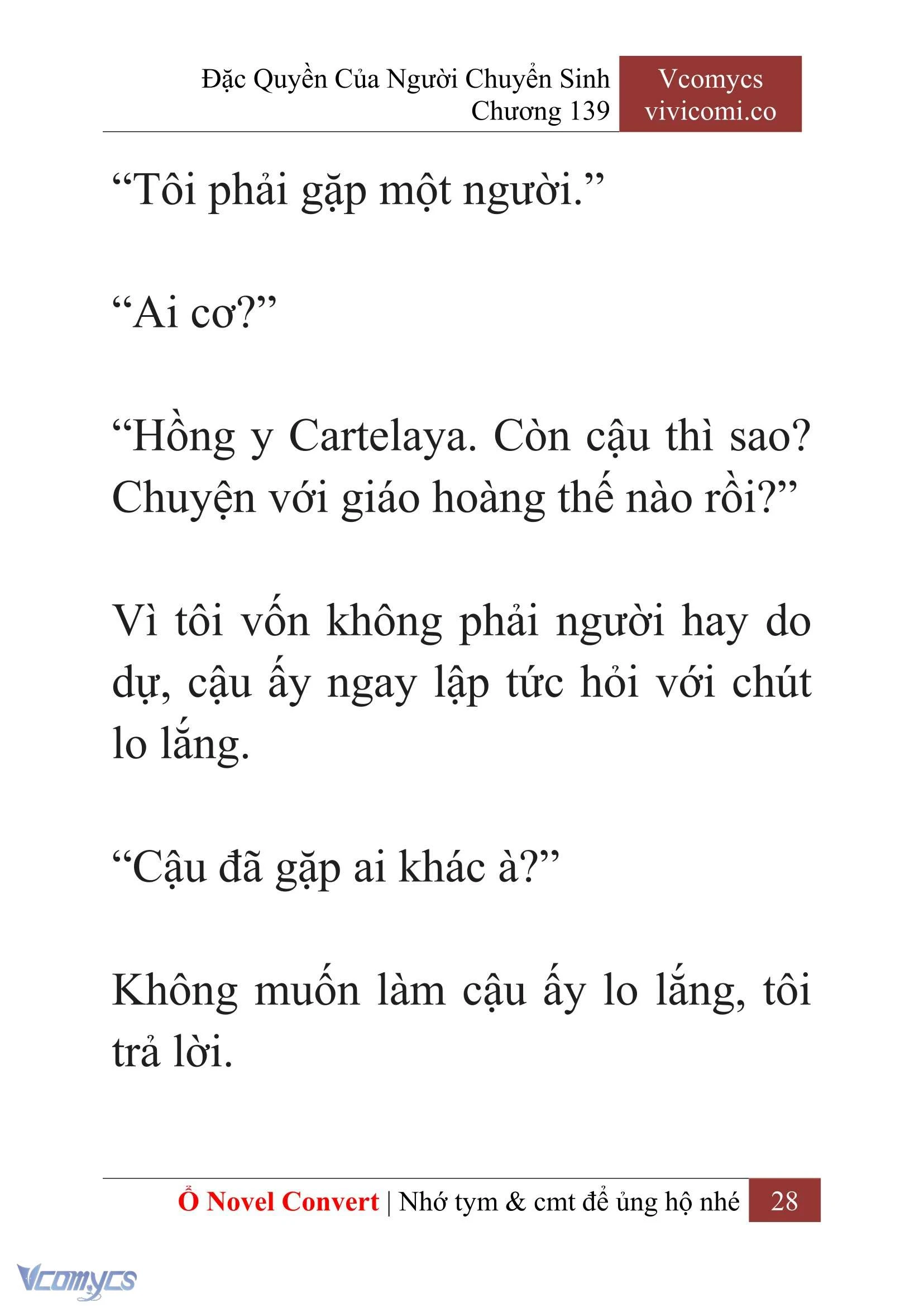[Novel] Đặc Quyền Của Người Chuyển Sinh Chapter  139 - 30