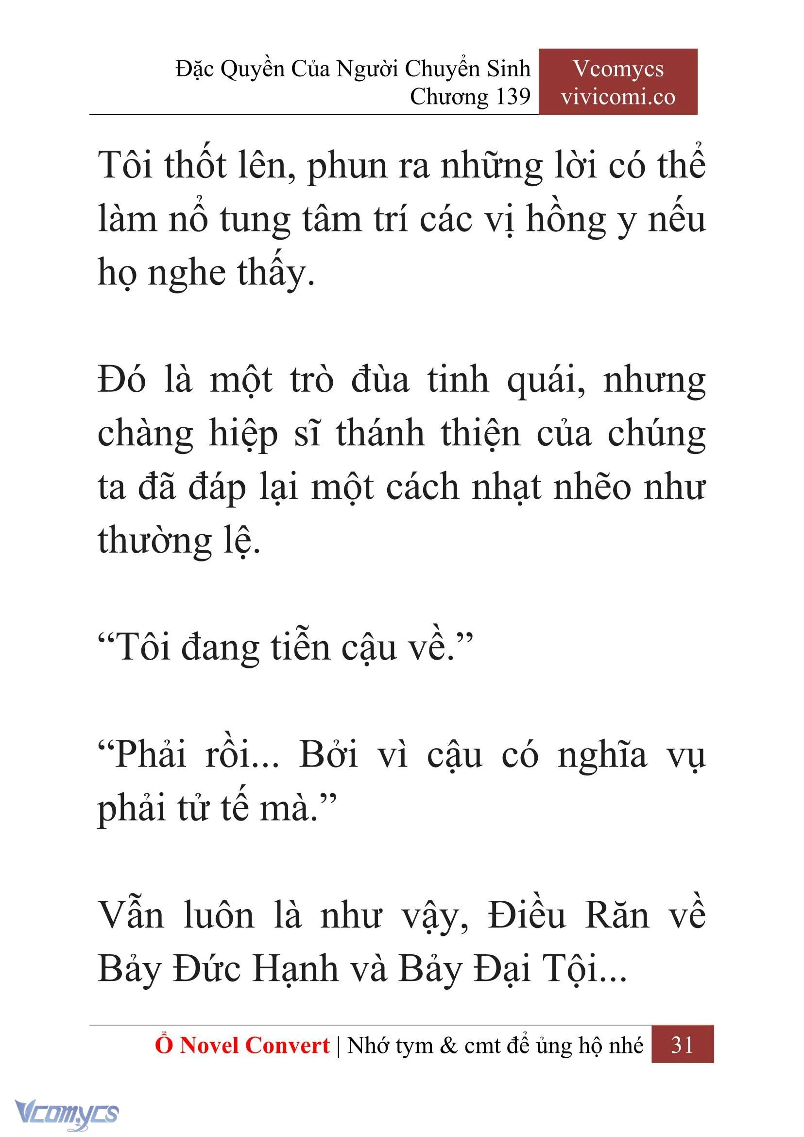 [Novel] Đặc Quyền Của Người Chuyển Sinh Chapter  139 - 33