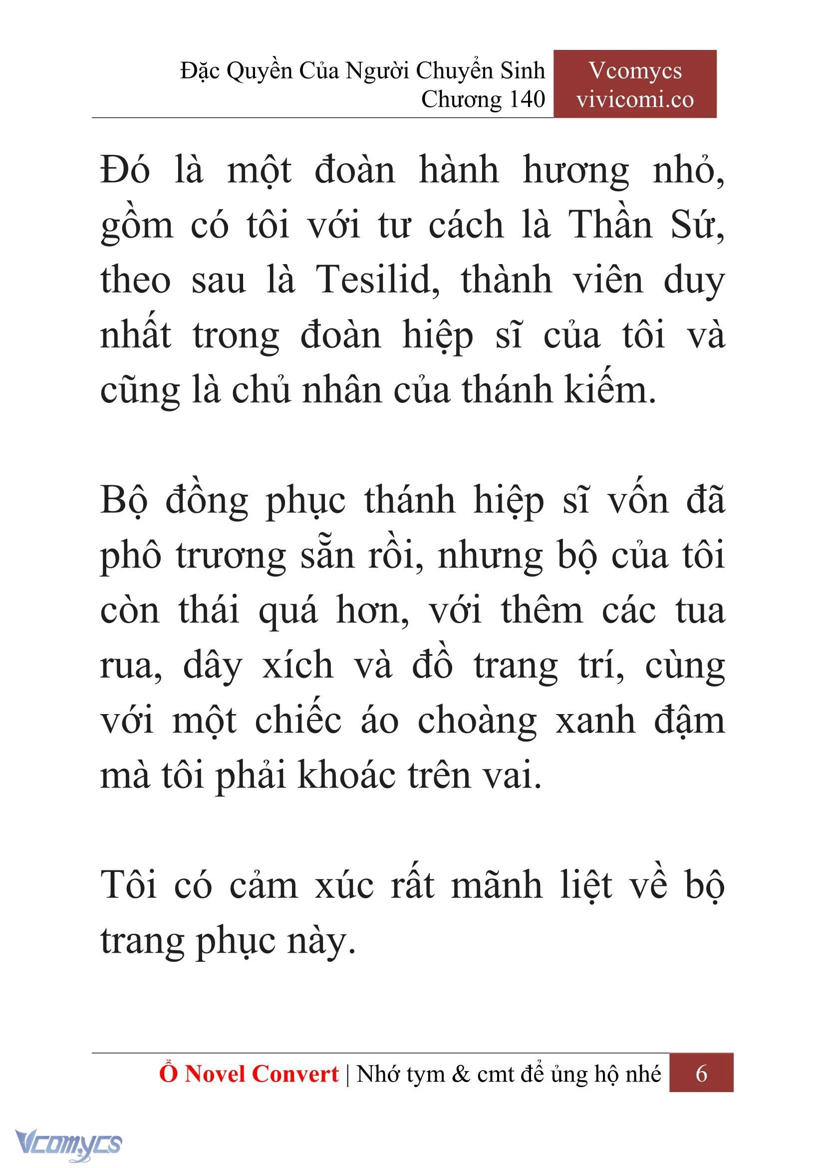 [Novel] Đặc Quyền Của Người Chuyển Sinh Chapter  140 - 8