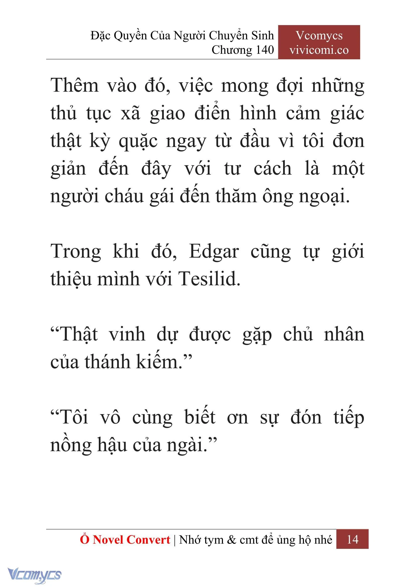 [Novel] Đặc Quyền Của Người Chuyển Sinh Chapter  140 - 16