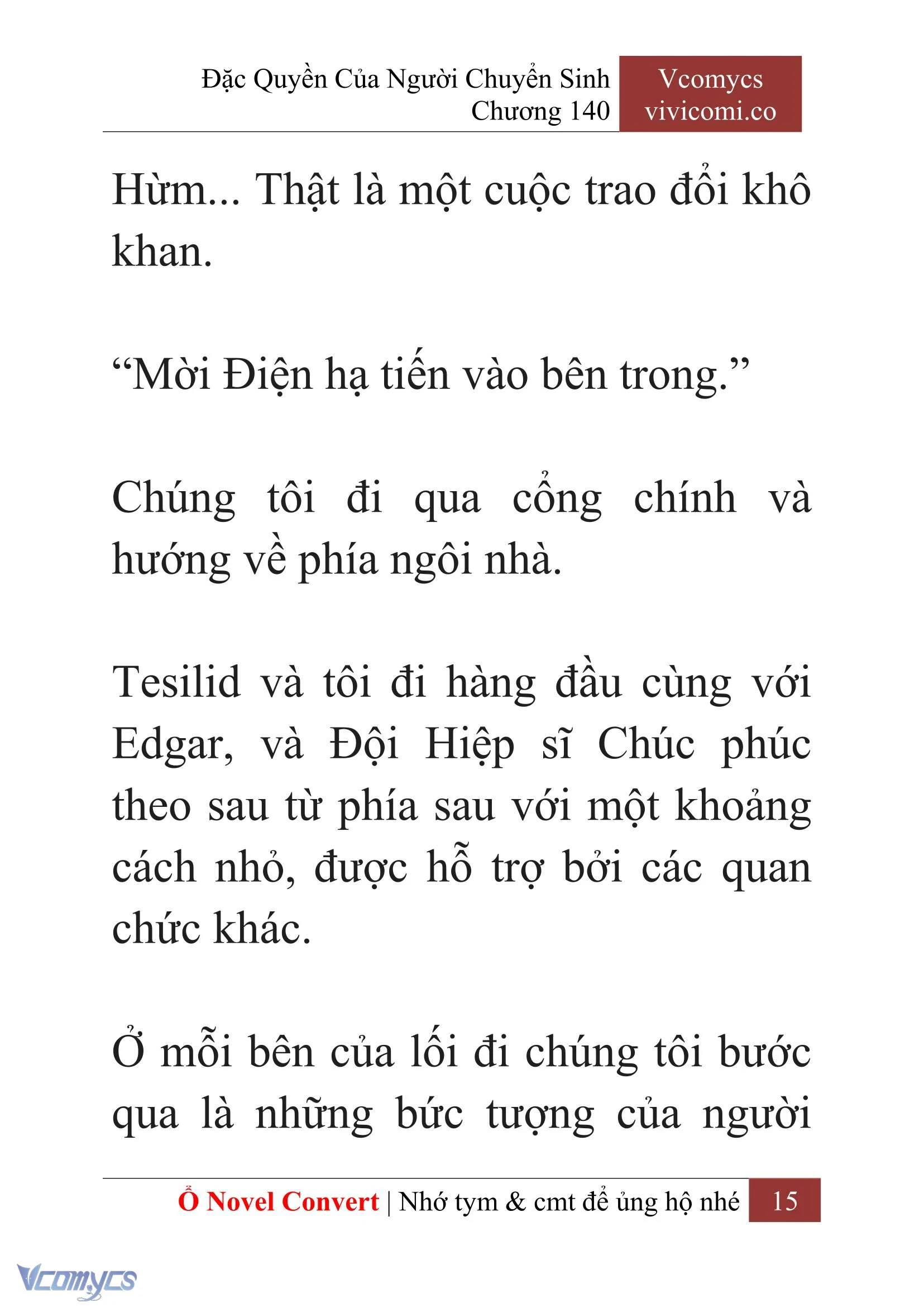 [Novel] Đặc Quyền Của Người Chuyển Sinh Chapter  140 - 17