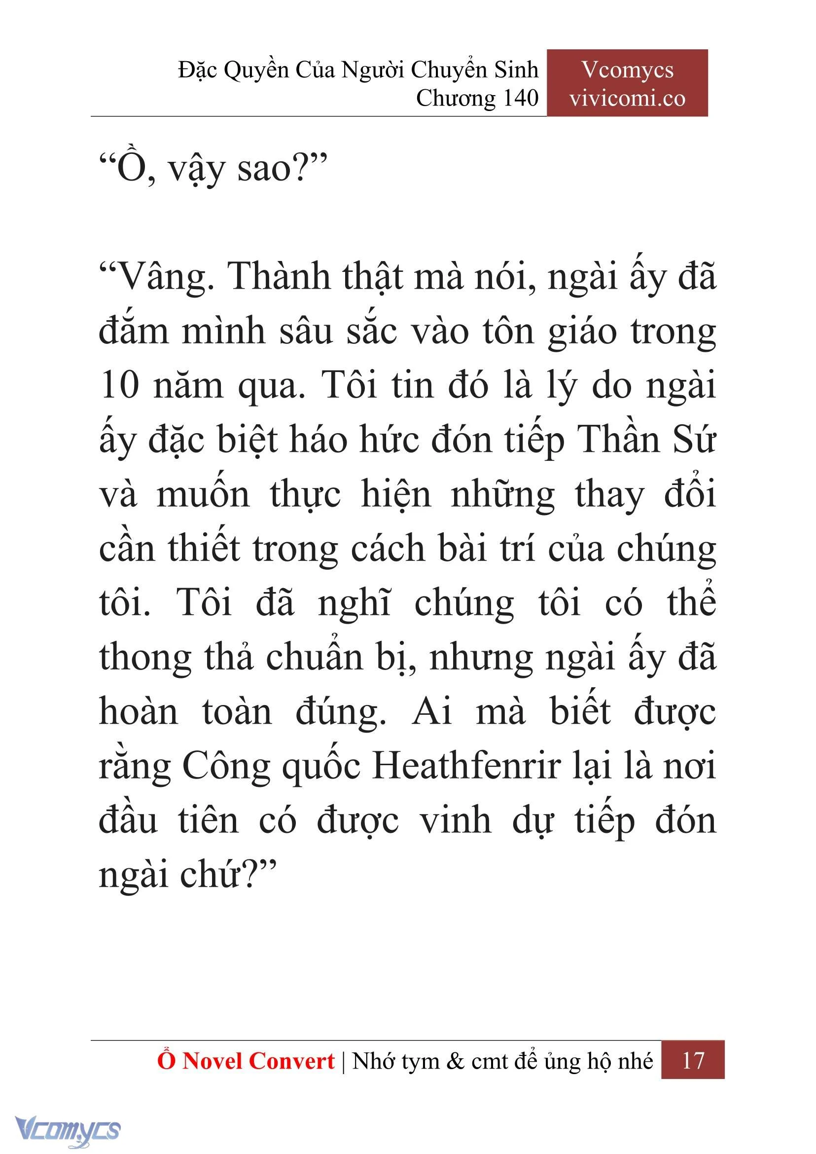[Novel] Đặc Quyền Của Người Chuyển Sinh Chapter  140 - 19