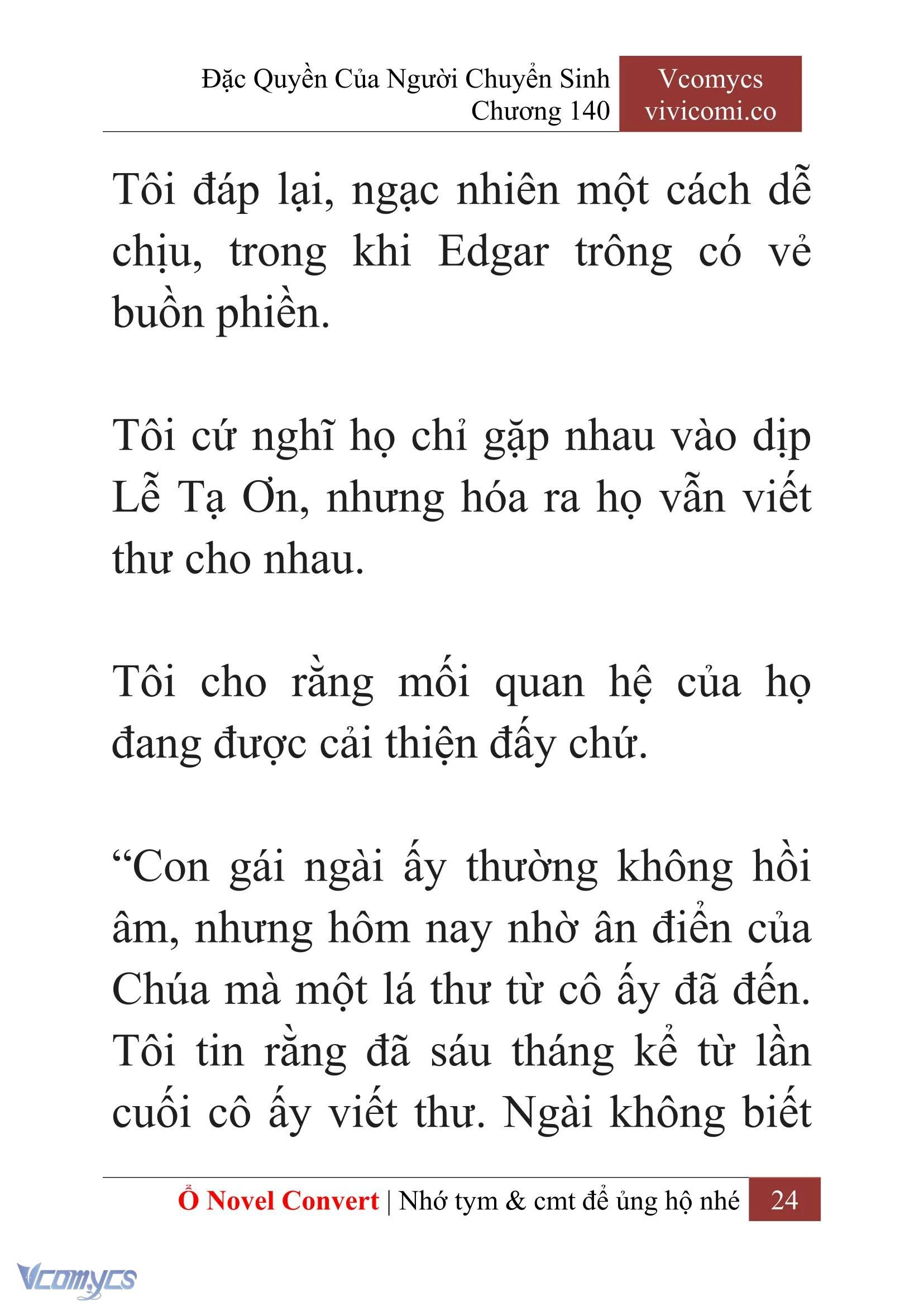 [Novel] Đặc Quyền Của Người Chuyển Sinh Chapter  140 - 26