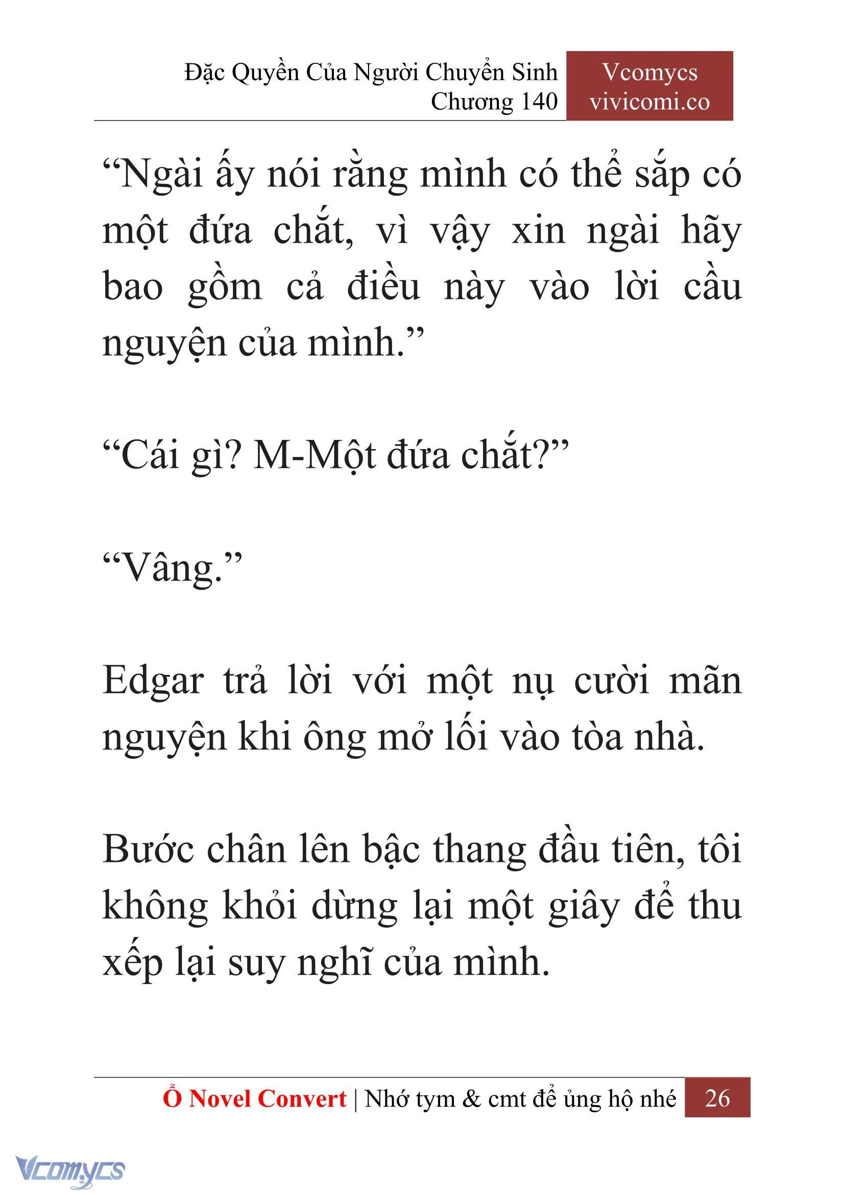 [Novel] Đặc Quyền Của Người Chuyển Sinh Chapter  140 - 28