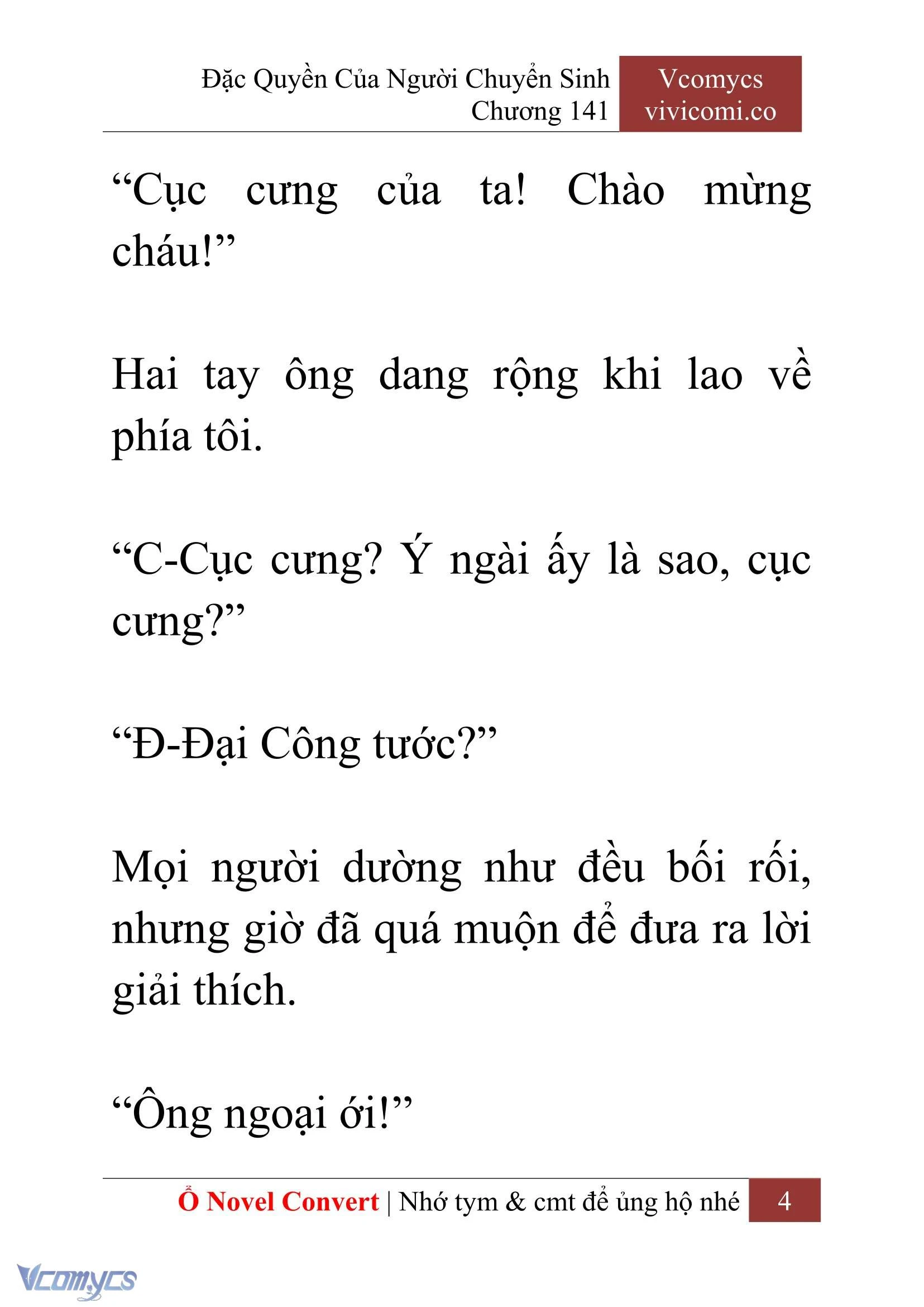 [Novel] Đặc Quyền Của Người Chuyển Sinh Chapter  141 - 6