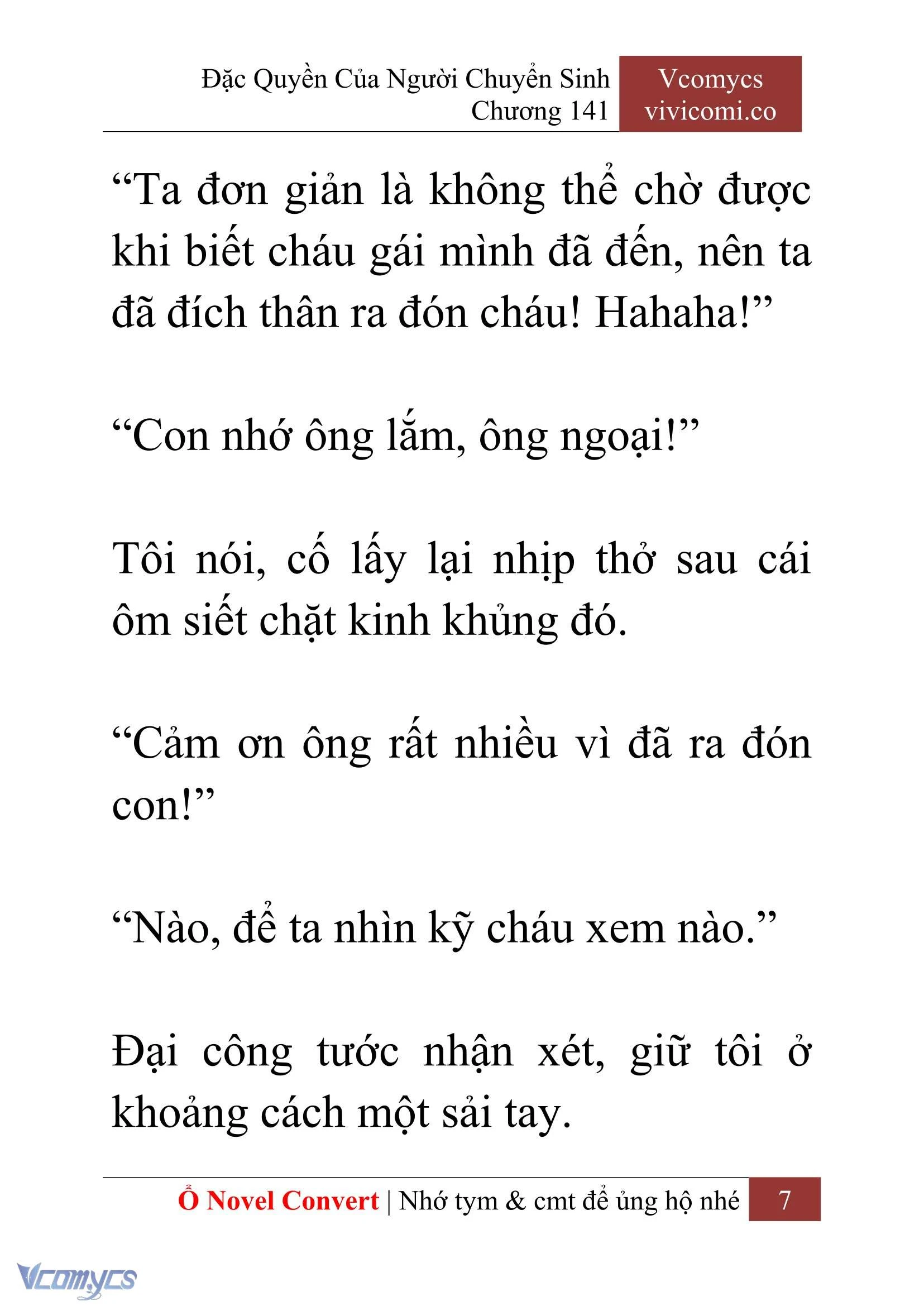 [Novel] Đặc Quyền Của Người Chuyển Sinh Chapter  141 - 9