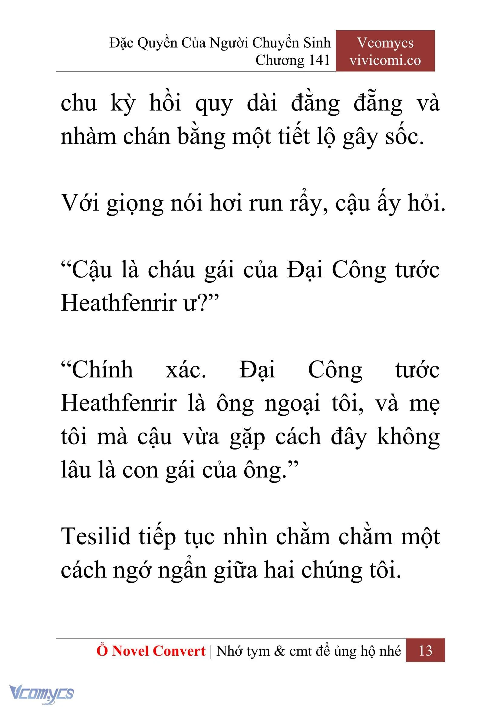 [Novel] Đặc Quyền Của Người Chuyển Sinh Chapter  141 - 15