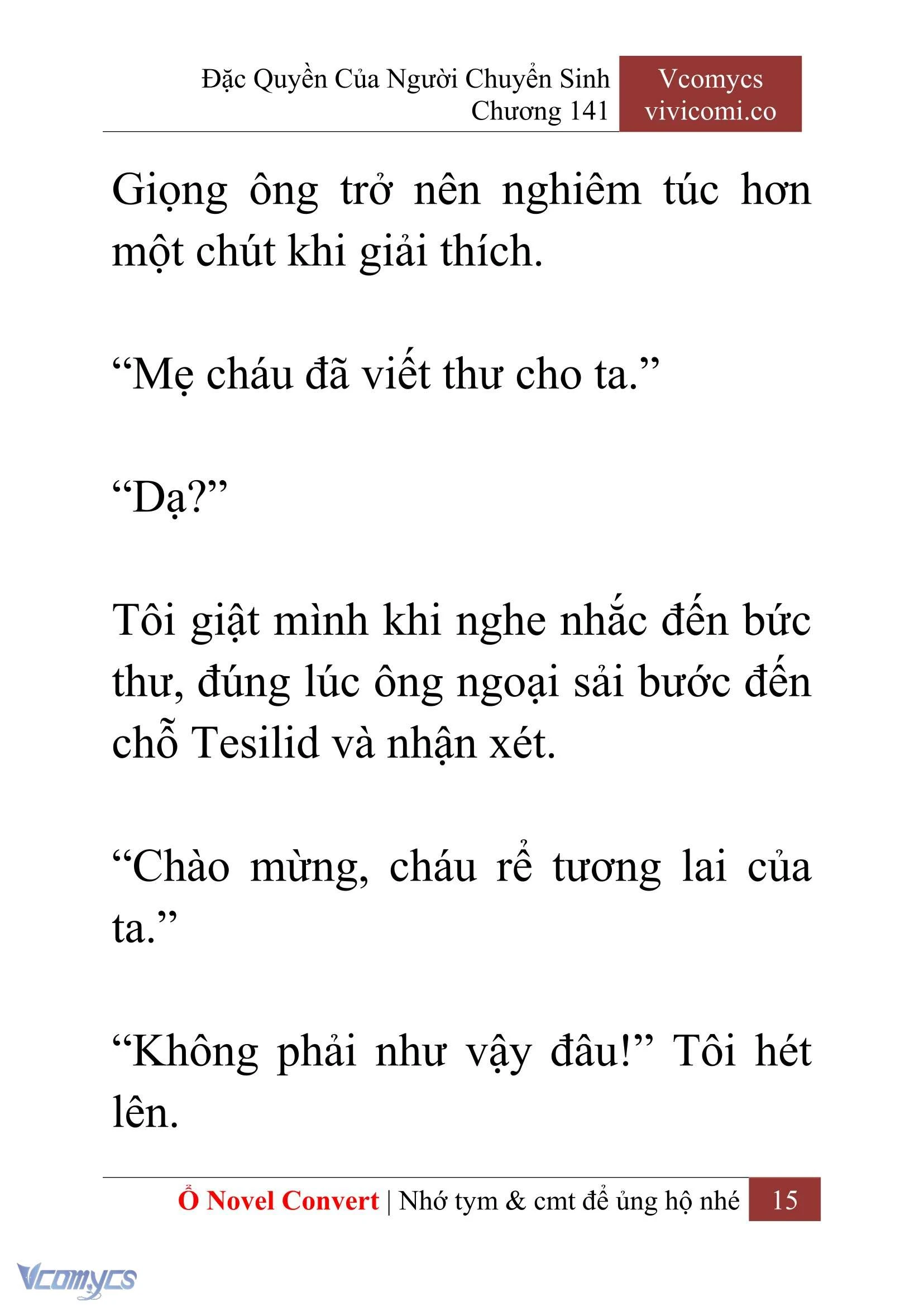 [Novel] Đặc Quyền Của Người Chuyển Sinh Chapter  141 - 17