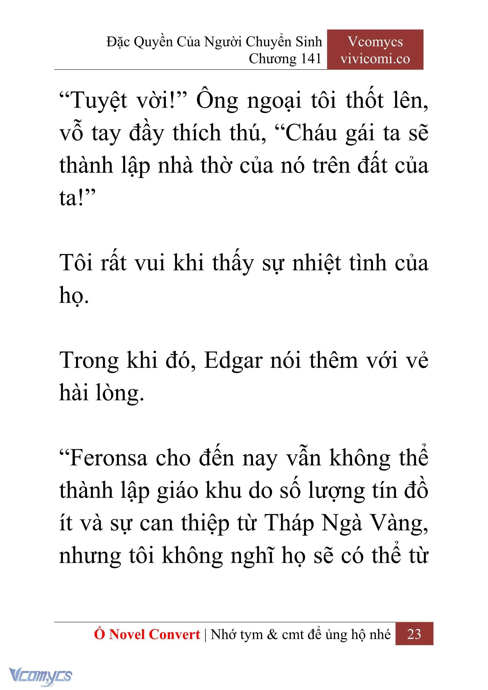 [Novel] Đặc Quyền Của Người Chuyển Sinh Chapter  141 - 25
