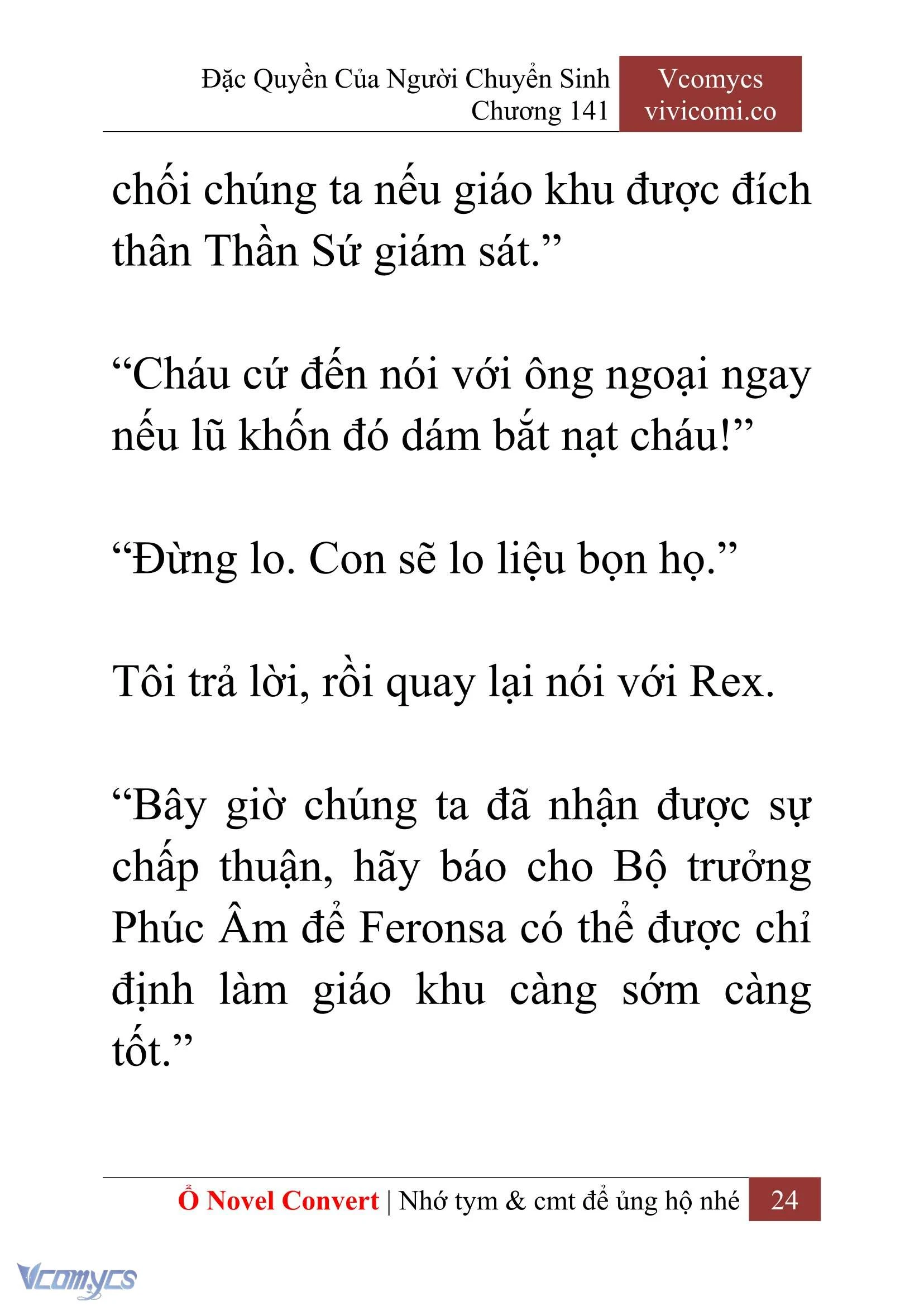 [Novel] Đặc Quyền Của Người Chuyển Sinh Chapter  141 - 26