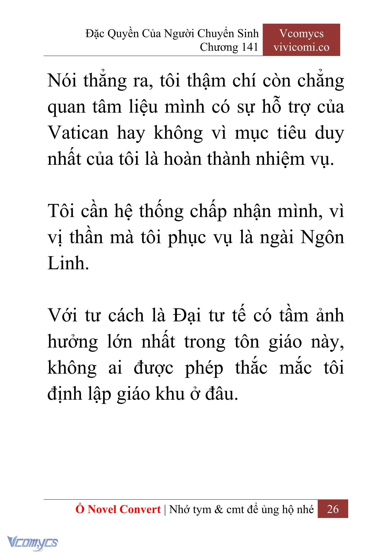 [Novel] Đặc Quyền Của Người Chuyển Sinh Chapter  141 - 28
