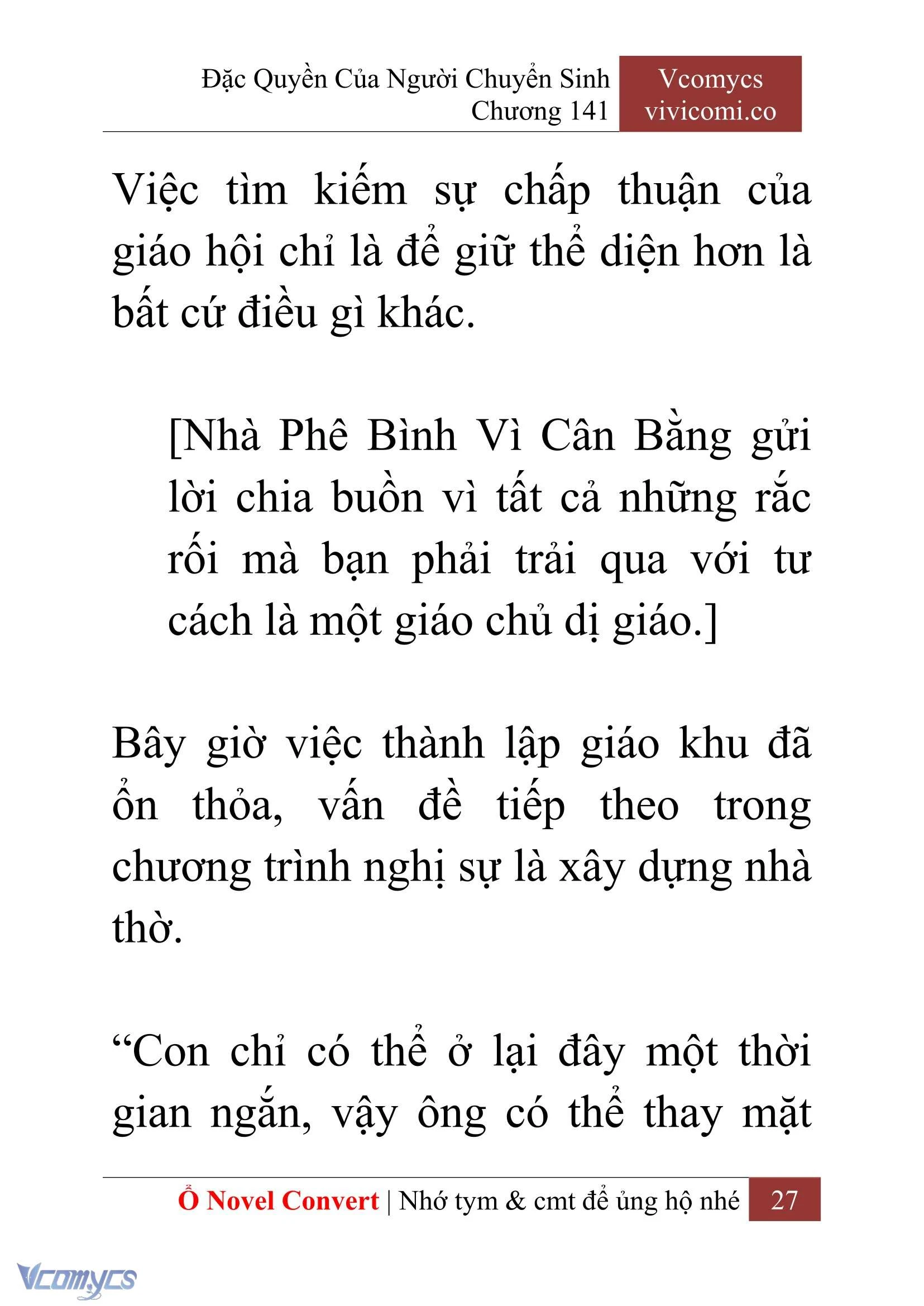[Novel] Đặc Quyền Của Người Chuyển Sinh Chapter  141 - 29