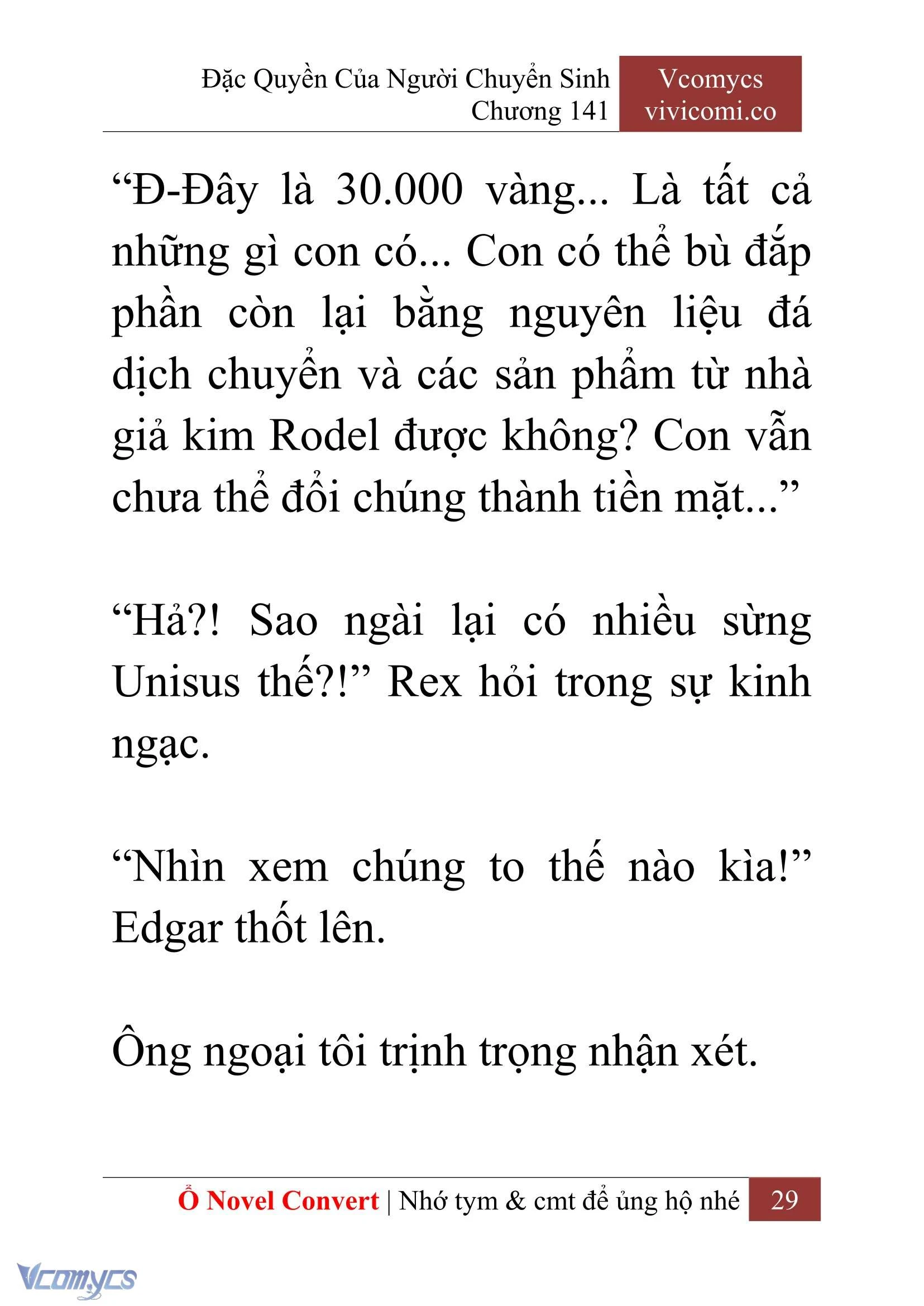 [Novel] Đặc Quyền Của Người Chuyển Sinh Chapter  141 - 31