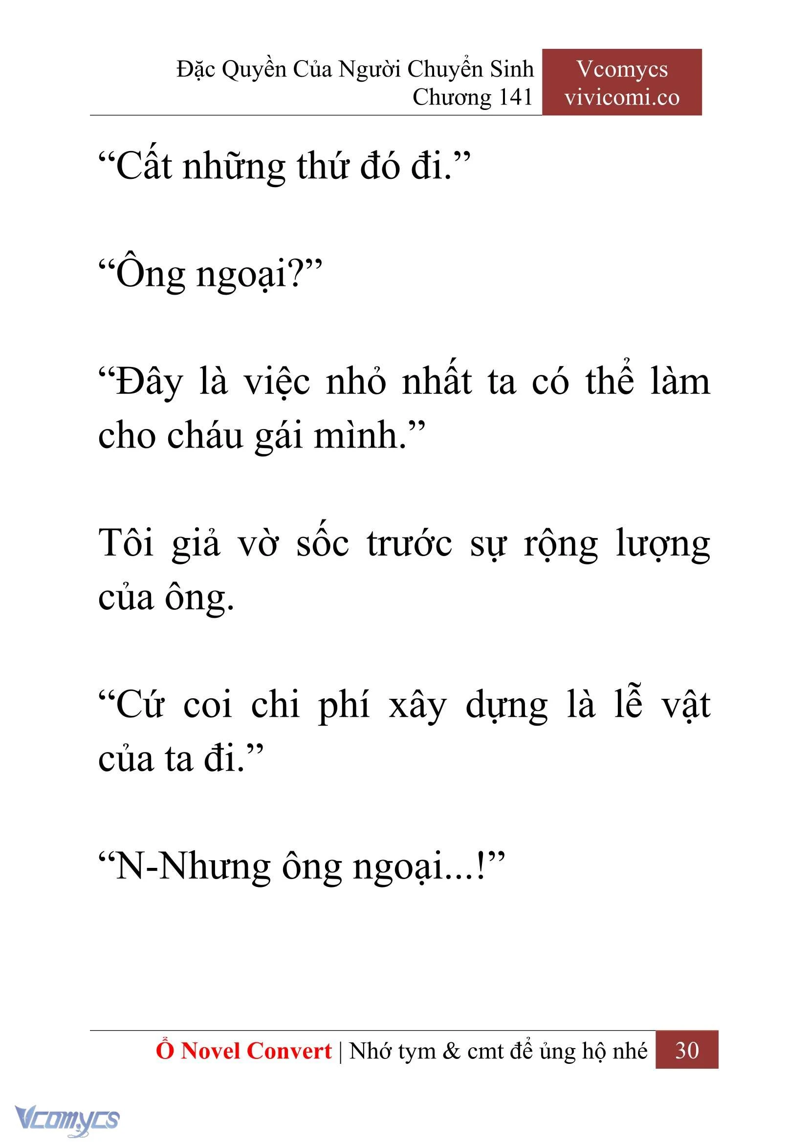 [Novel] Đặc Quyền Của Người Chuyển Sinh Chapter  141 - 32