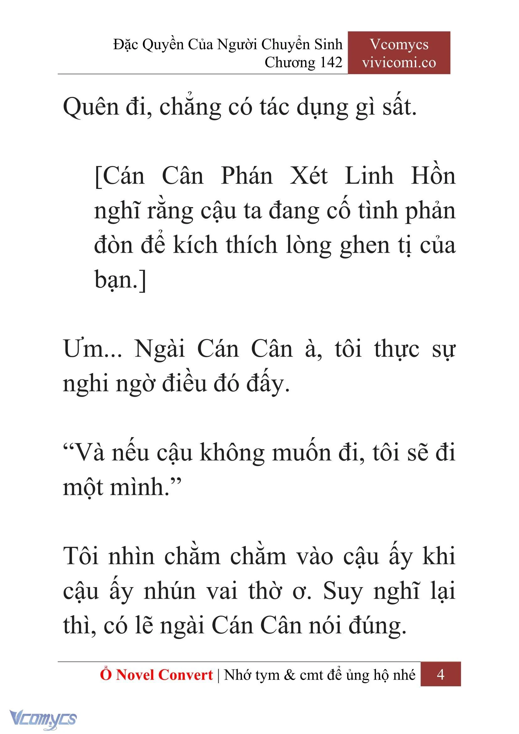[Novel] Đặc Quyền Của Người Chuyển Sinh Chapter  142 - 6