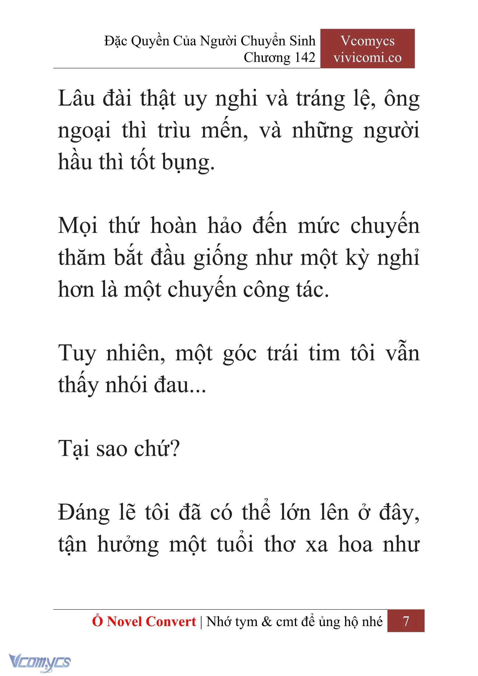 [Novel] Đặc Quyền Của Người Chuyển Sinh Chapter  142 - 9