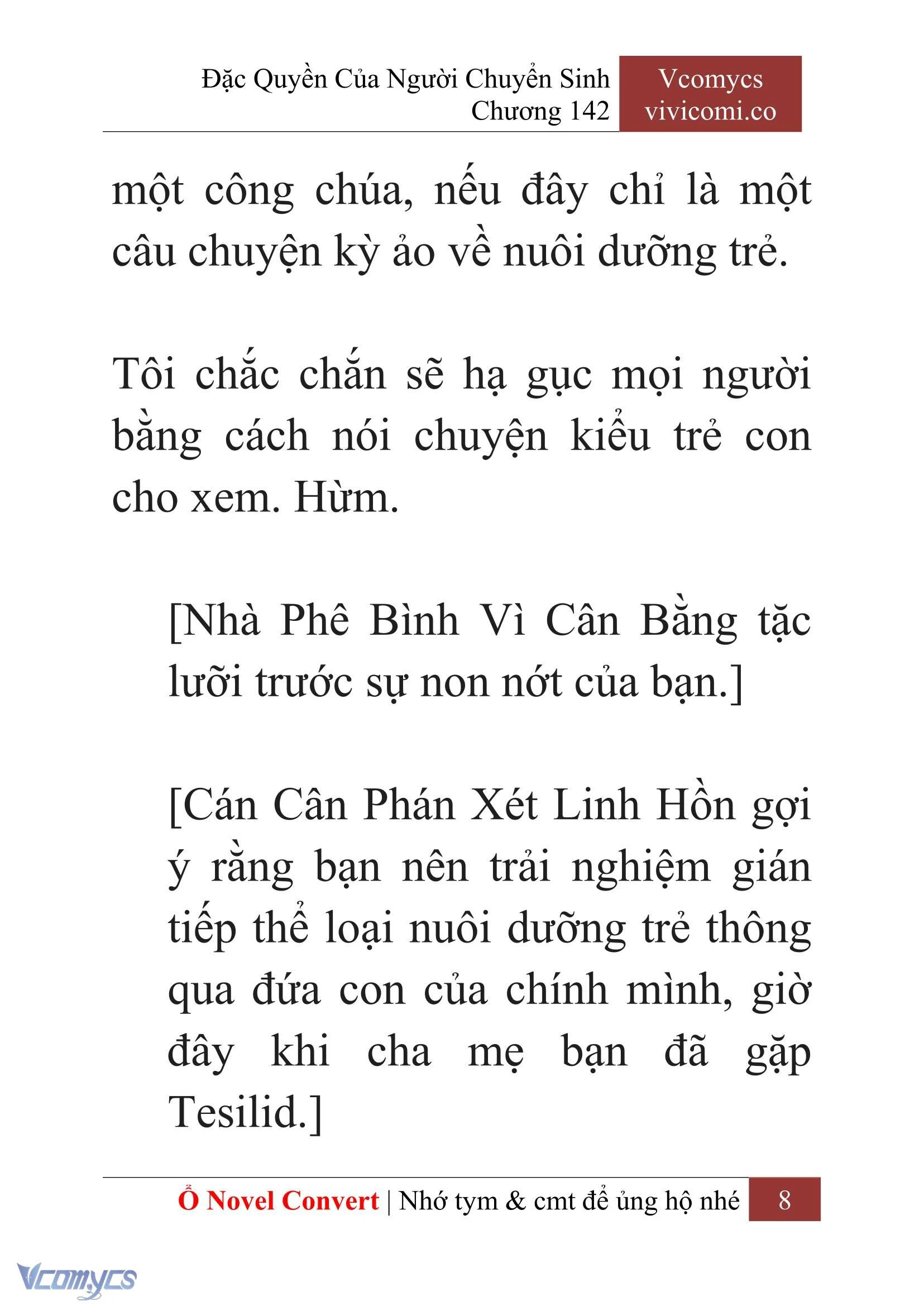 [Novel] Đặc Quyền Của Người Chuyển Sinh Chapter  142 - 10