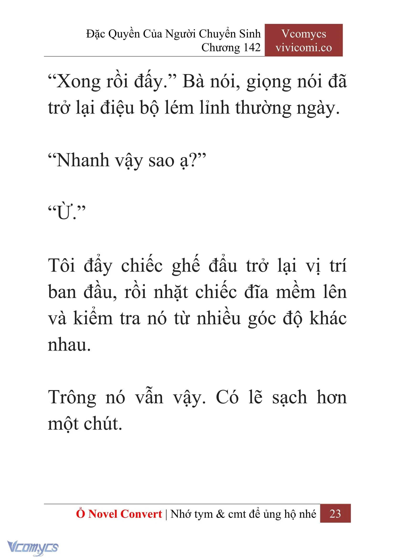 [Novel] Đặc Quyền Của Người Chuyển Sinh Chapter  142 - 25