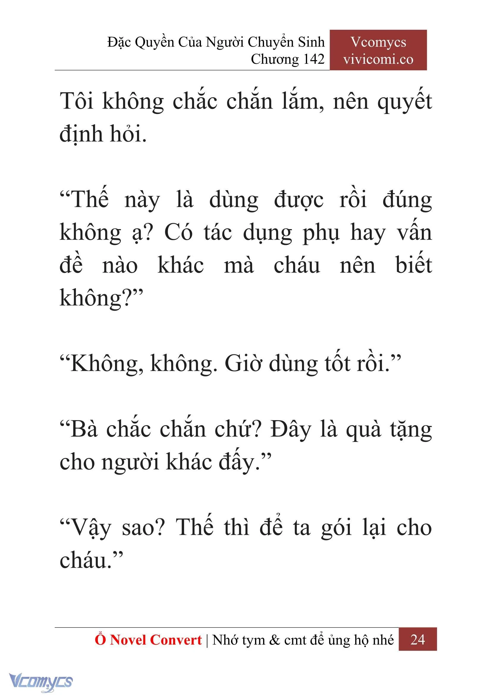 [Novel] Đặc Quyền Của Người Chuyển Sinh Chapter  142 - 26