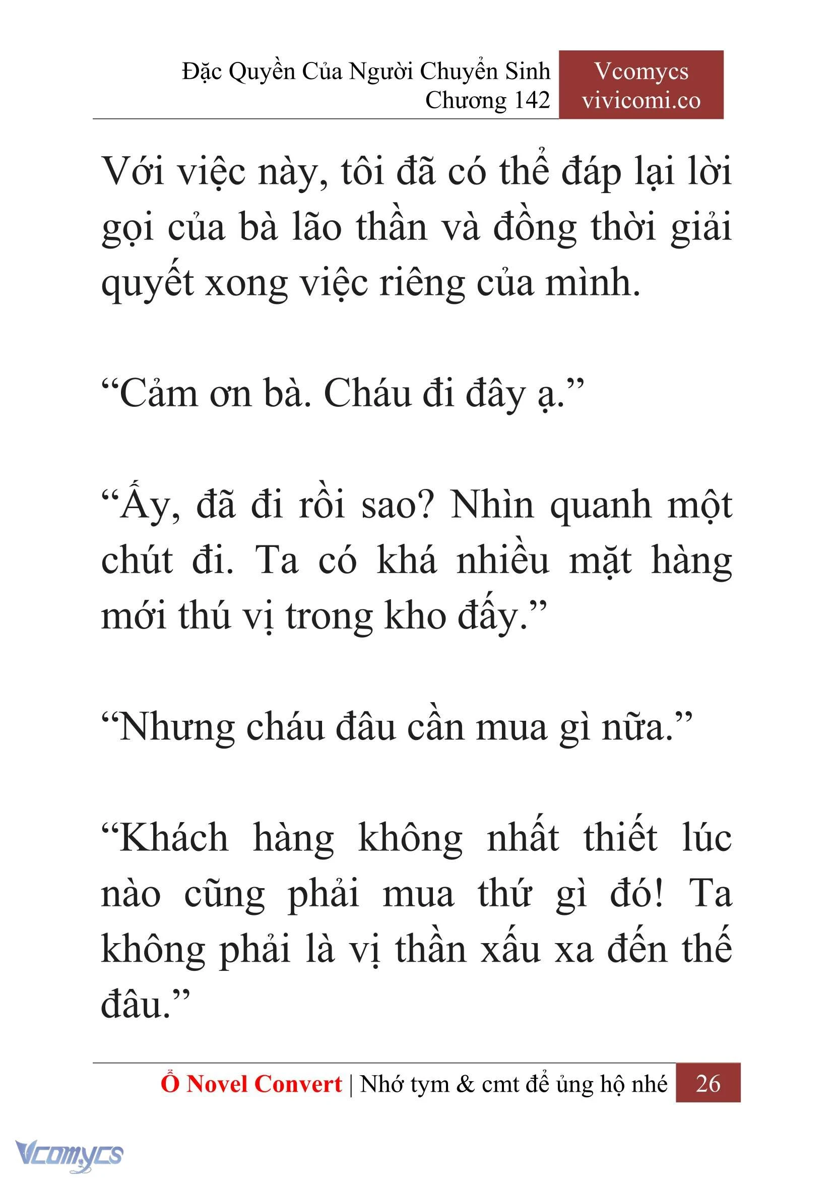 [Novel] Đặc Quyền Của Người Chuyển Sinh Chapter  142 - 28
