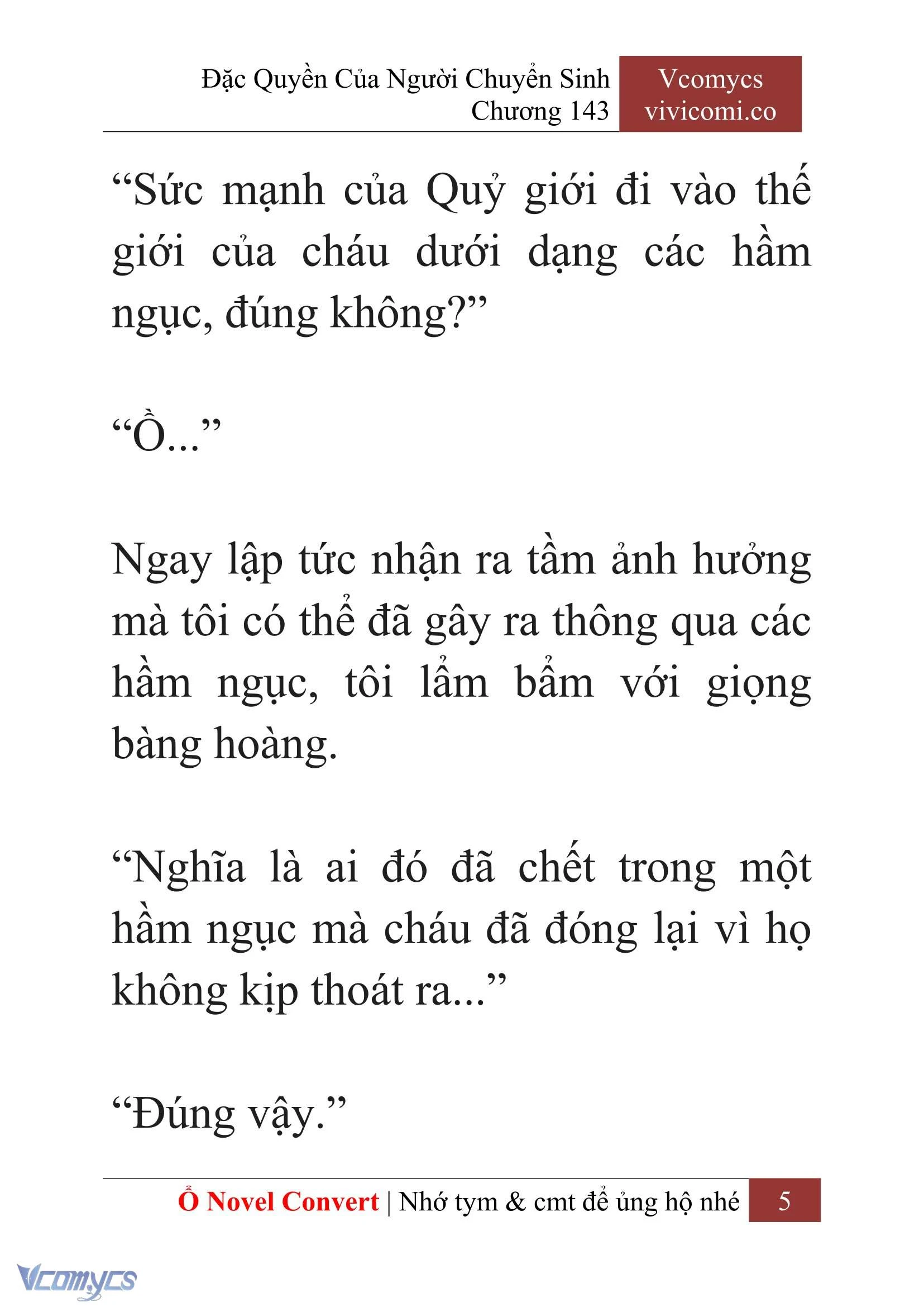 [Novel] Đặc Quyền Của Người Chuyển Sinh Chapter  143 - 7