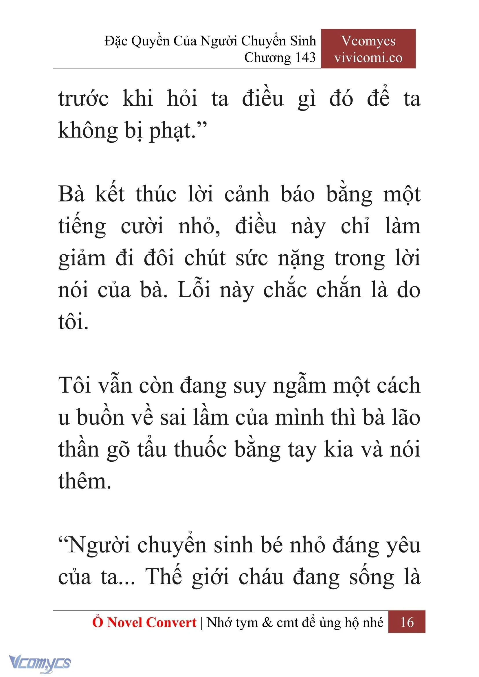 [Novel] Đặc Quyền Của Người Chuyển Sinh Chapter  143 - 18