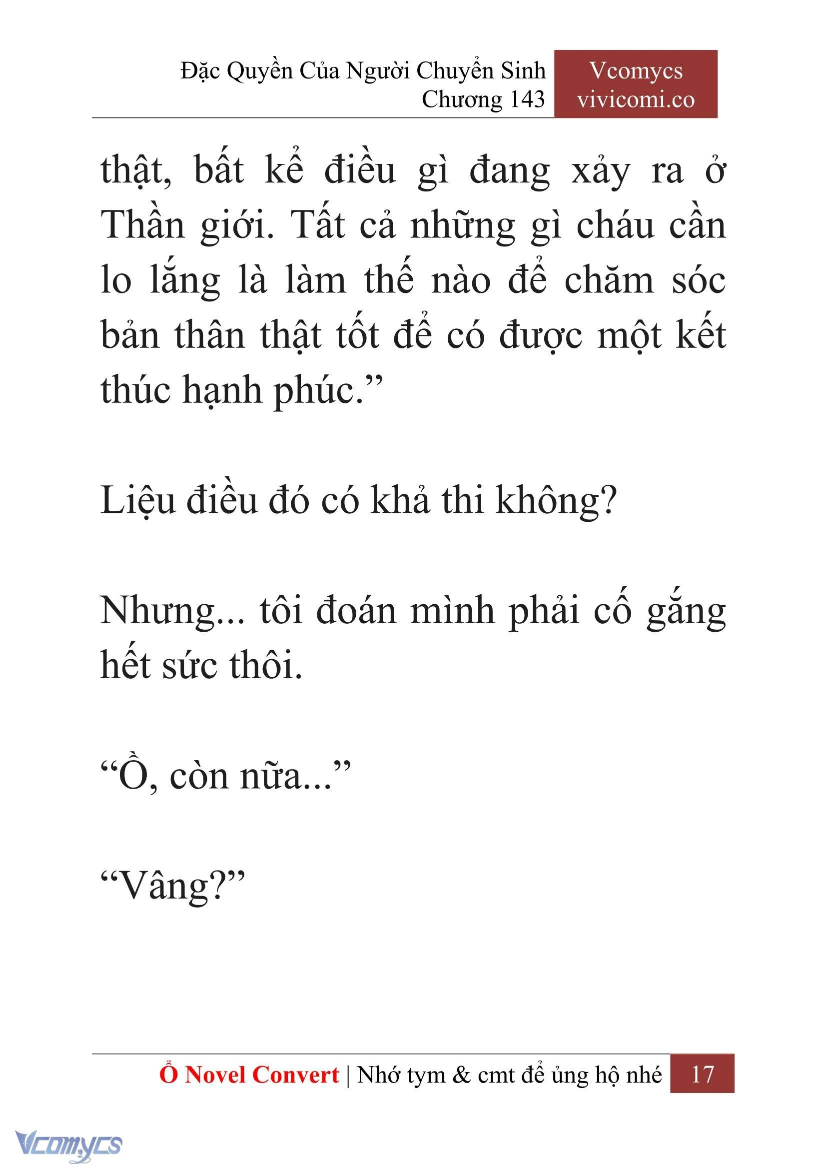 [Novel] Đặc Quyền Của Người Chuyển Sinh Chapter  143 - 19