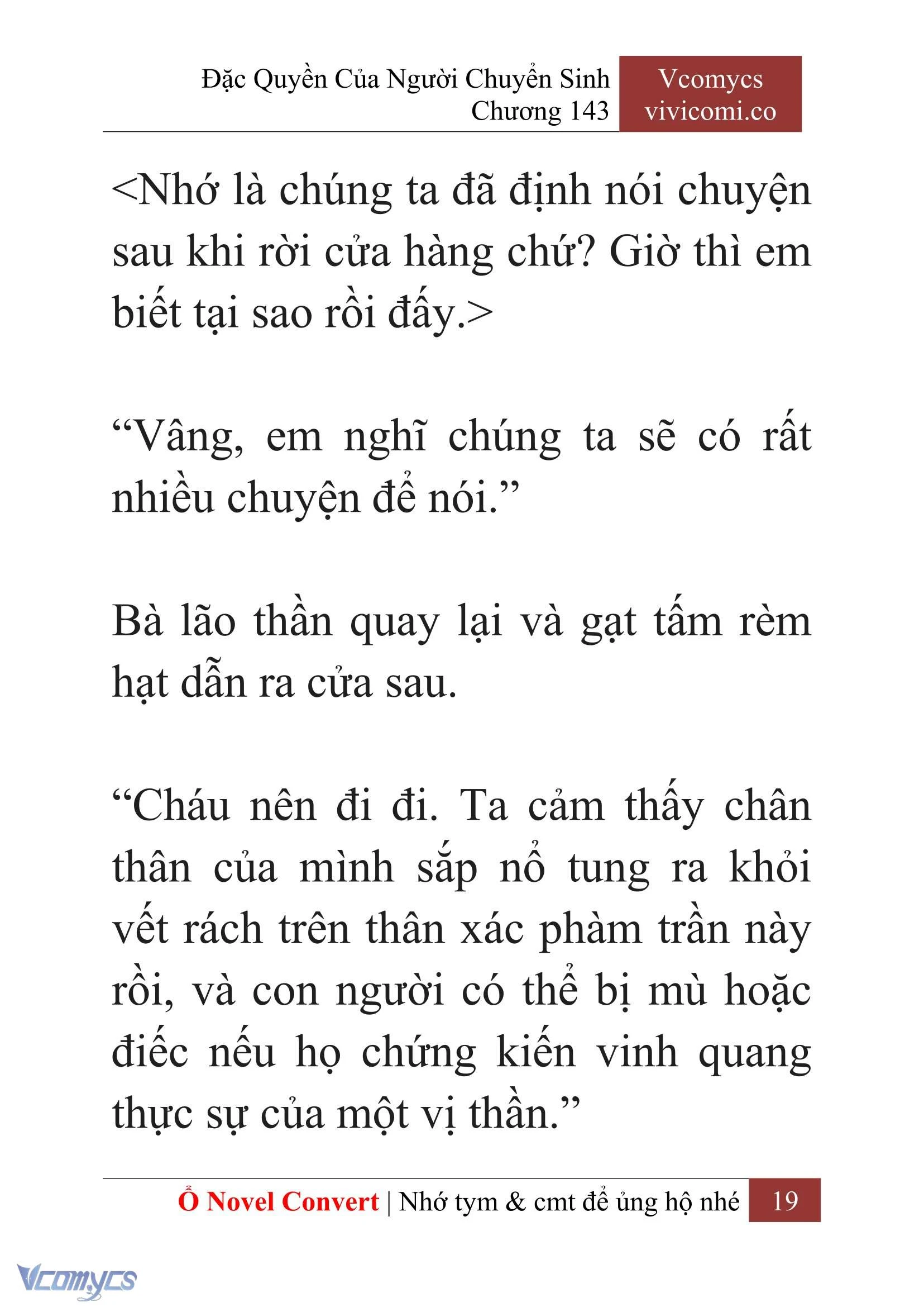 [Novel] Đặc Quyền Của Người Chuyển Sinh Chapter  143 - 21