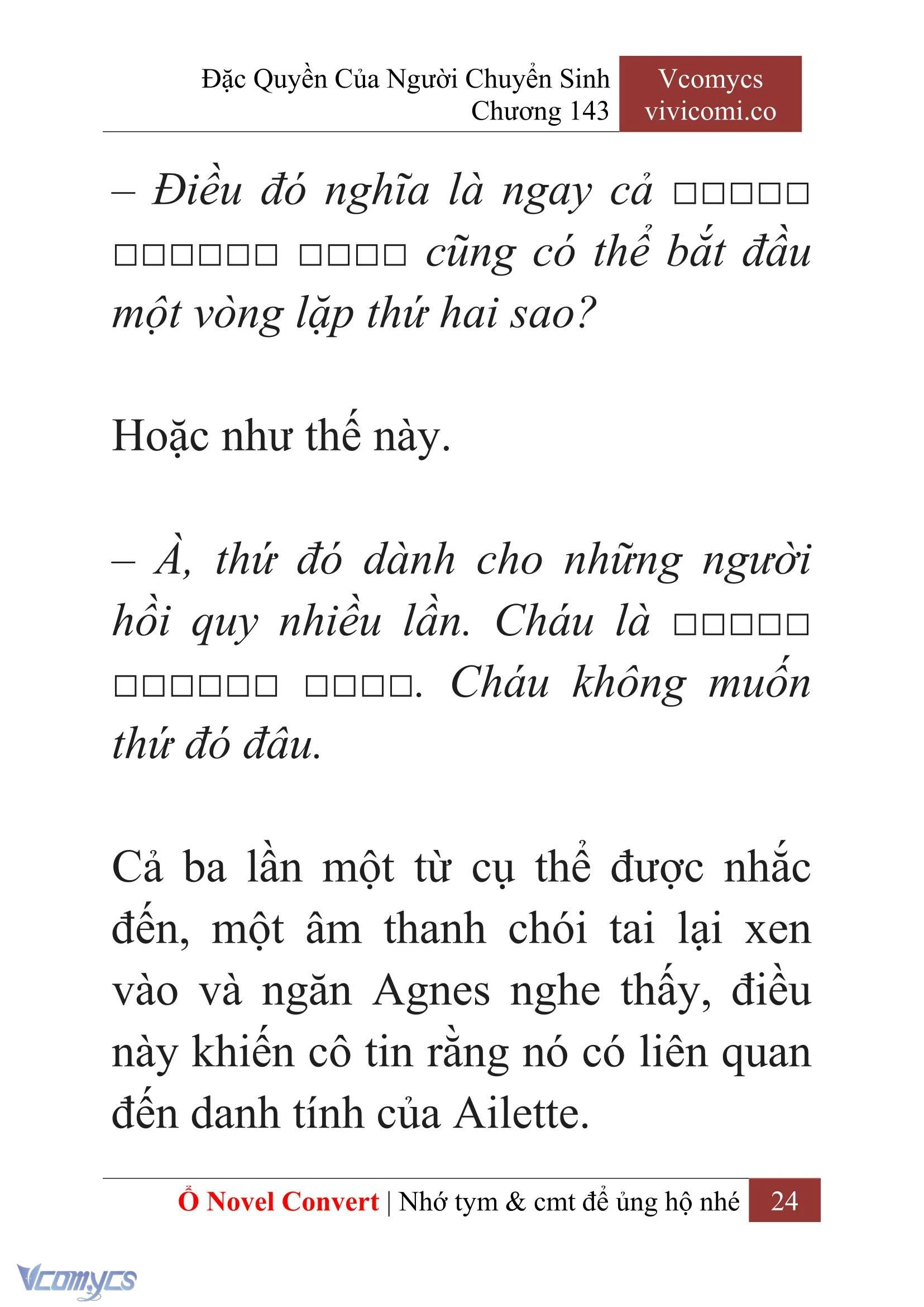 [Novel] Đặc Quyền Của Người Chuyển Sinh Chapter  143 - 26