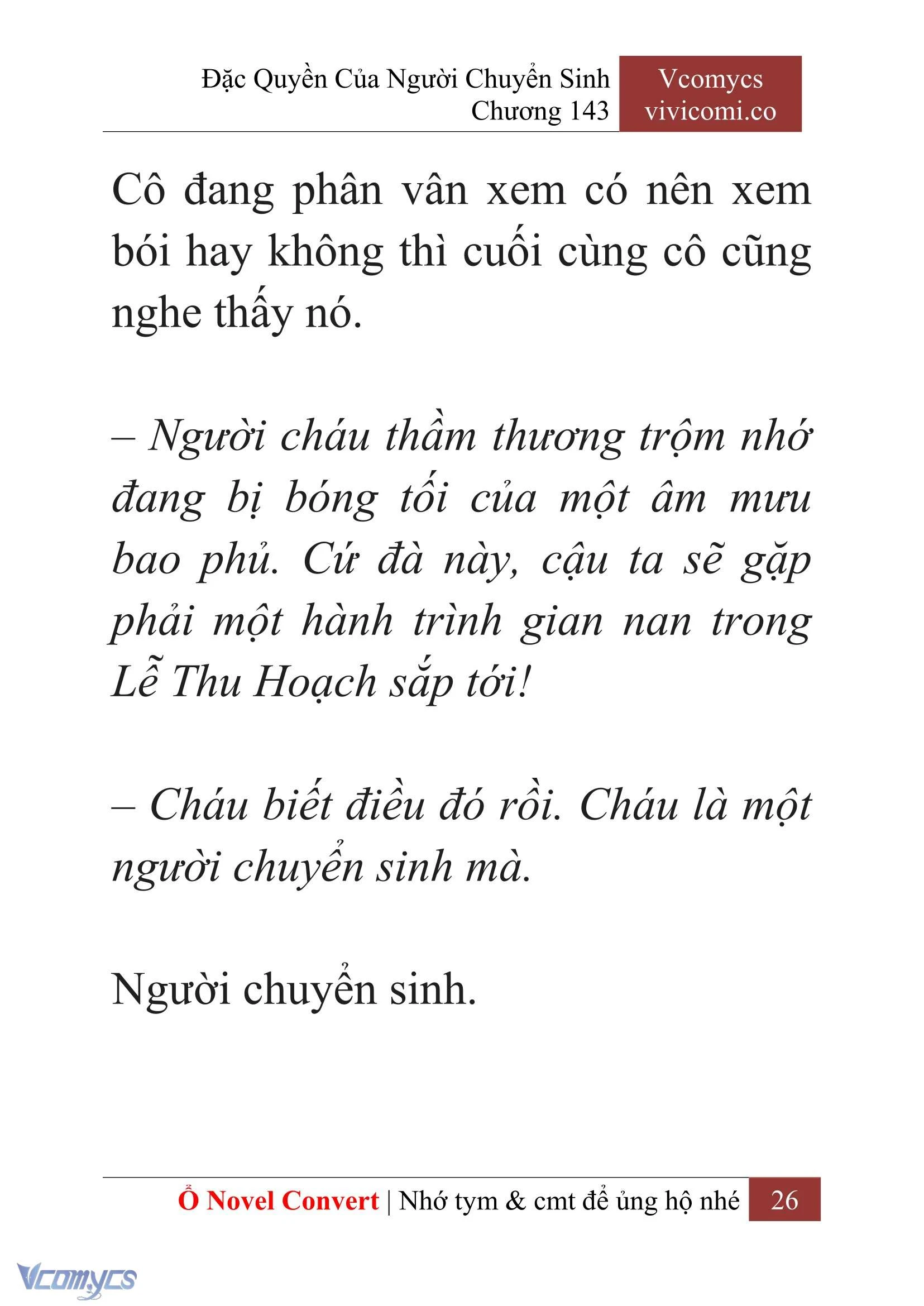 [Novel] Đặc Quyền Của Người Chuyển Sinh Chapter  143 - 28