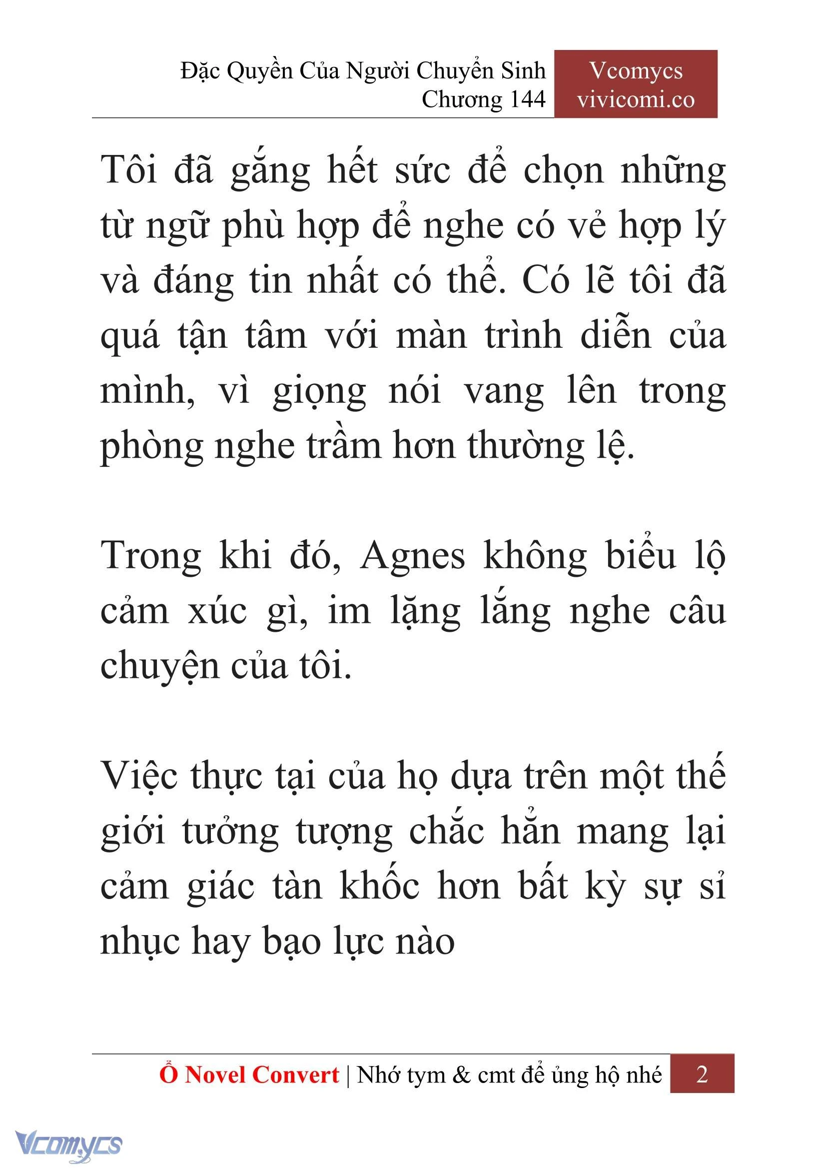 [Novel] Đặc Quyền Của Người Chuyển Sinh Chapter  144 - 4