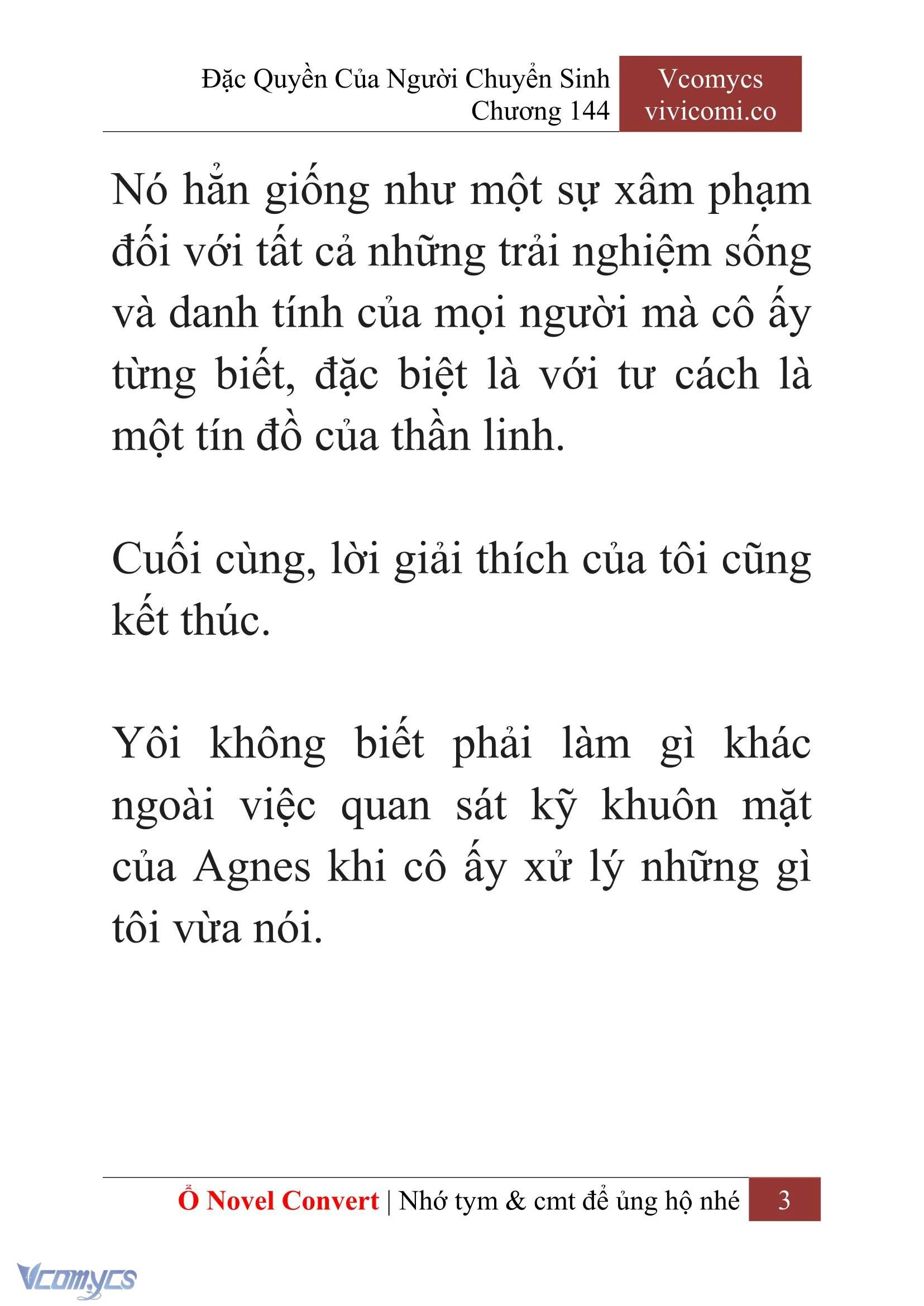 [Novel] Đặc Quyền Của Người Chuyển Sinh Chapter  144 - 5