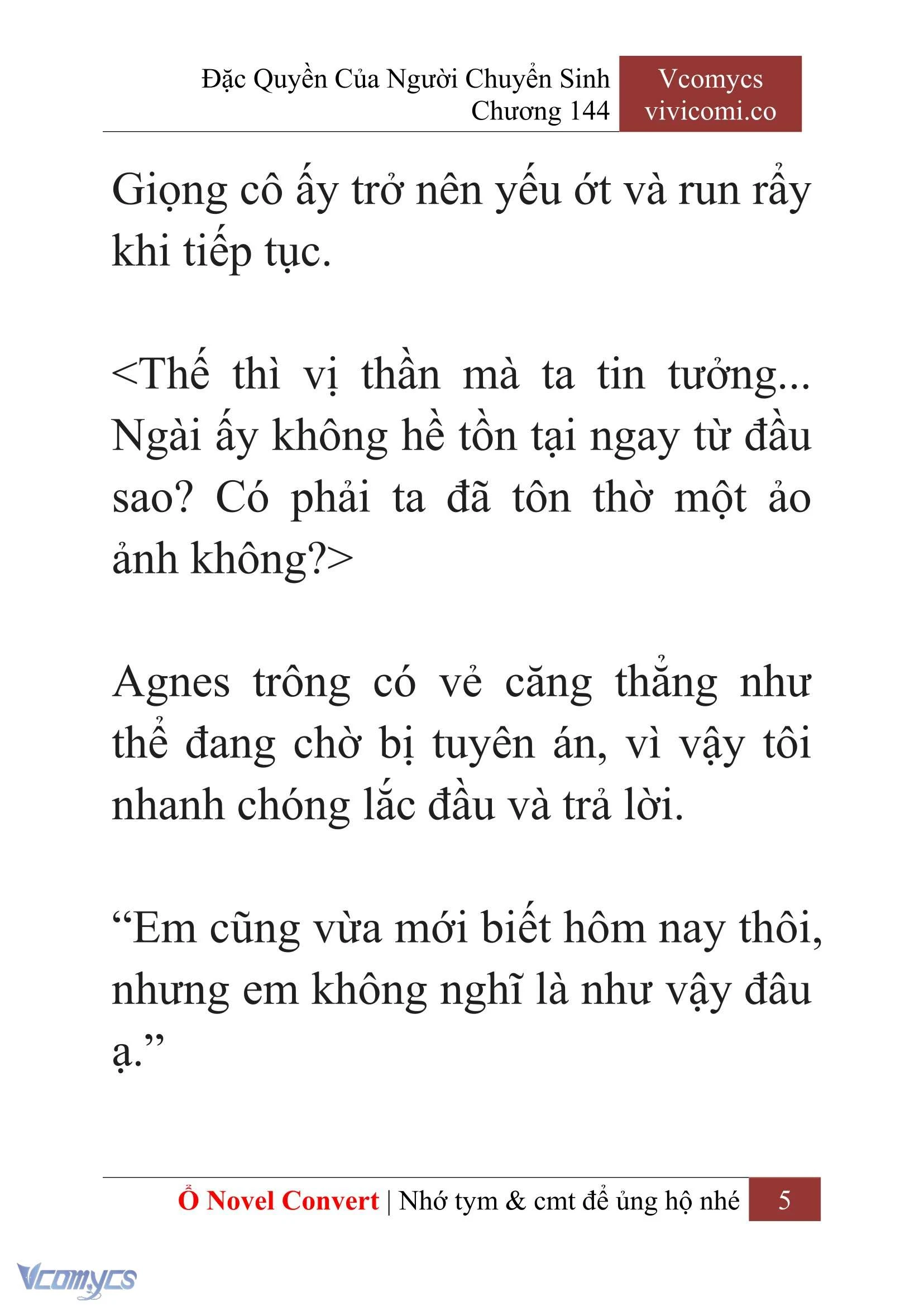 [Novel] Đặc Quyền Của Người Chuyển Sinh Chapter  144 - 7