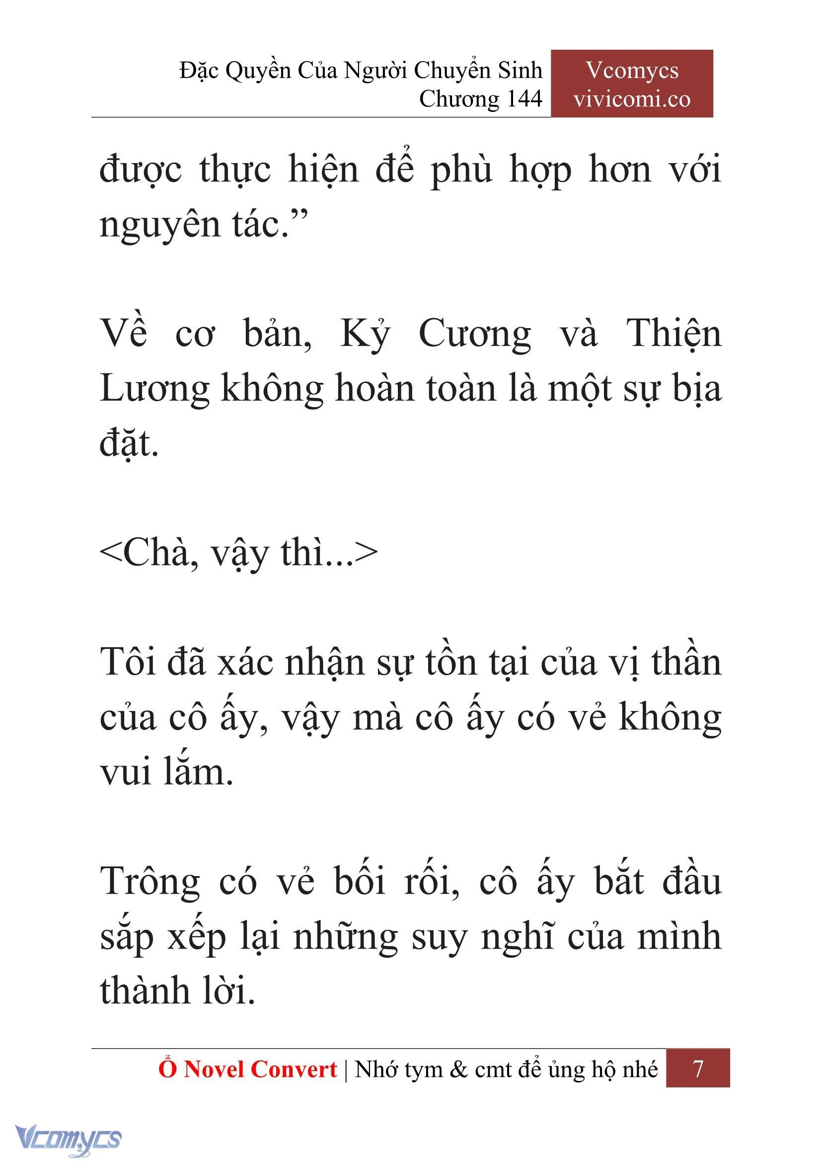 [Novel] Đặc Quyền Của Người Chuyển Sinh Chapter  144 - 9