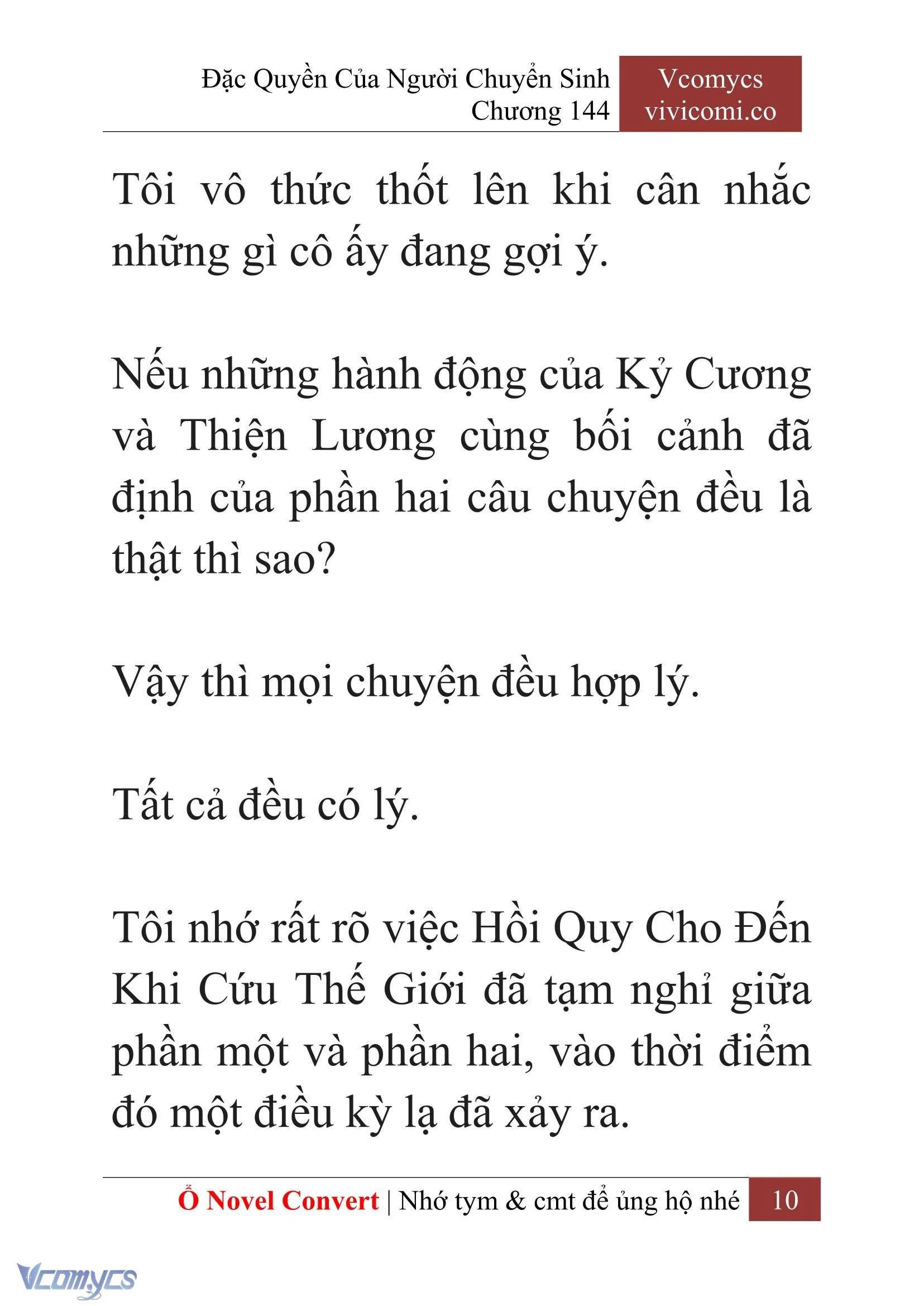 [Novel] Đặc Quyền Của Người Chuyển Sinh Chapter  144 - 12