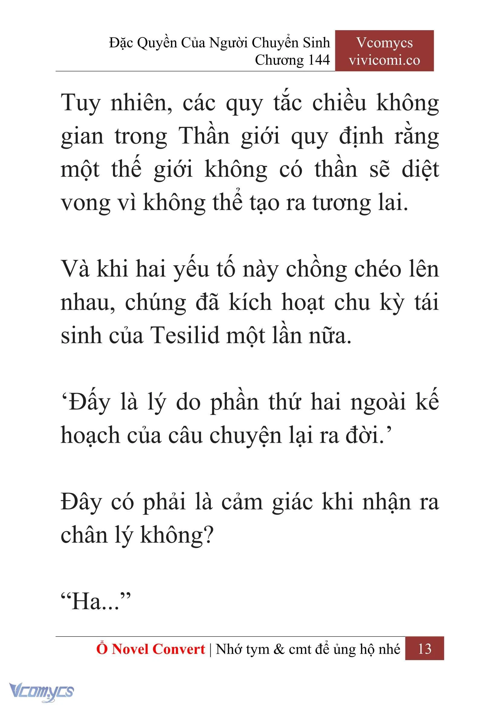 [Novel] Đặc Quyền Của Người Chuyển Sinh Chapter  144 - 15