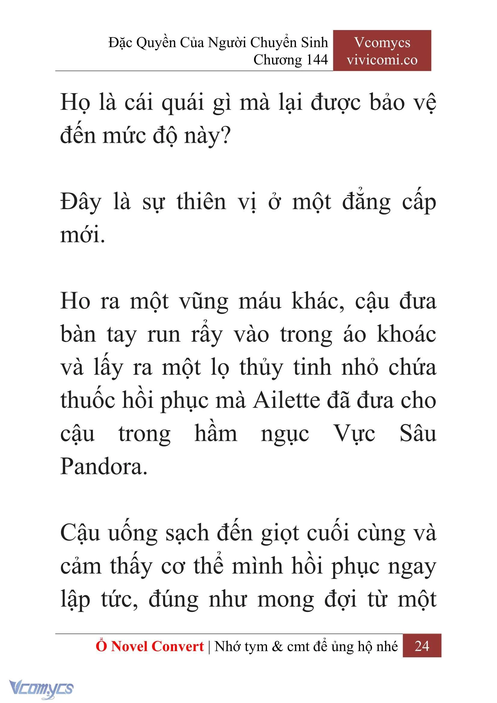 [Novel] Đặc Quyền Của Người Chuyển Sinh Chapter  144 - 26