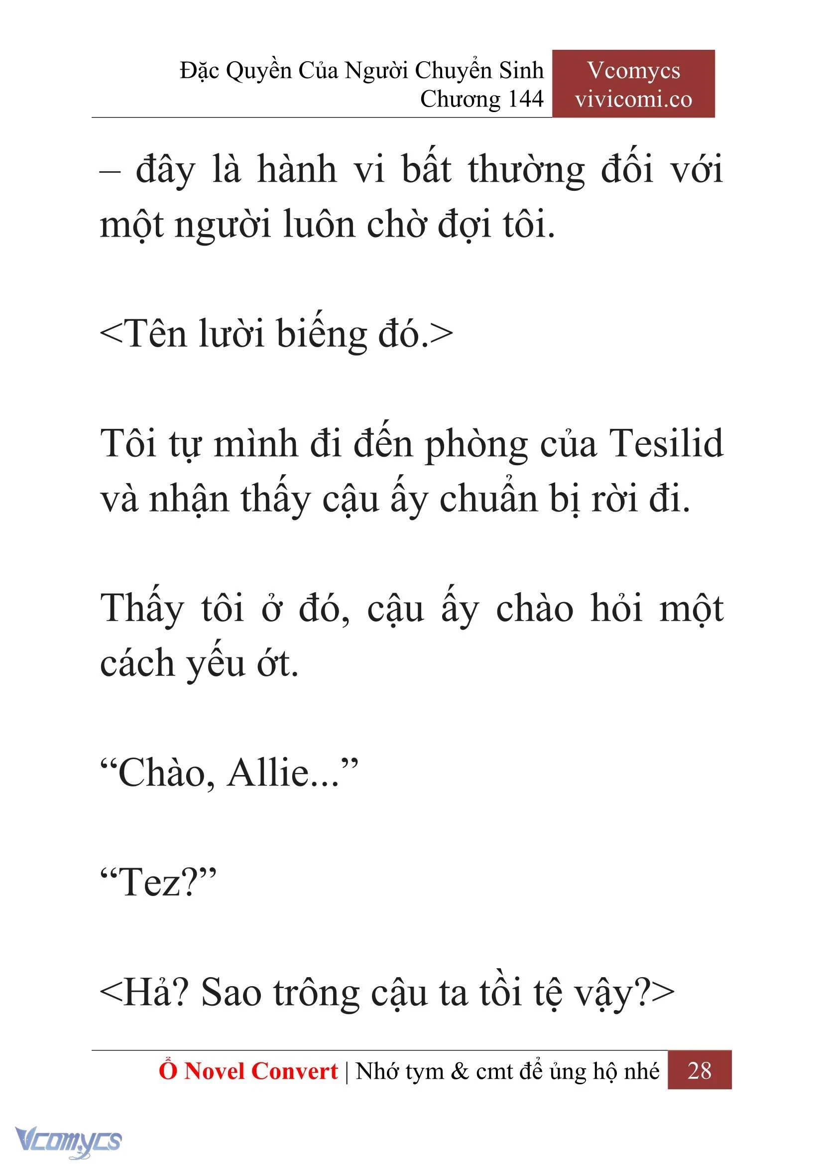 [Novel] Đặc Quyền Của Người Chuyển Sinh Chapter  144 - 30