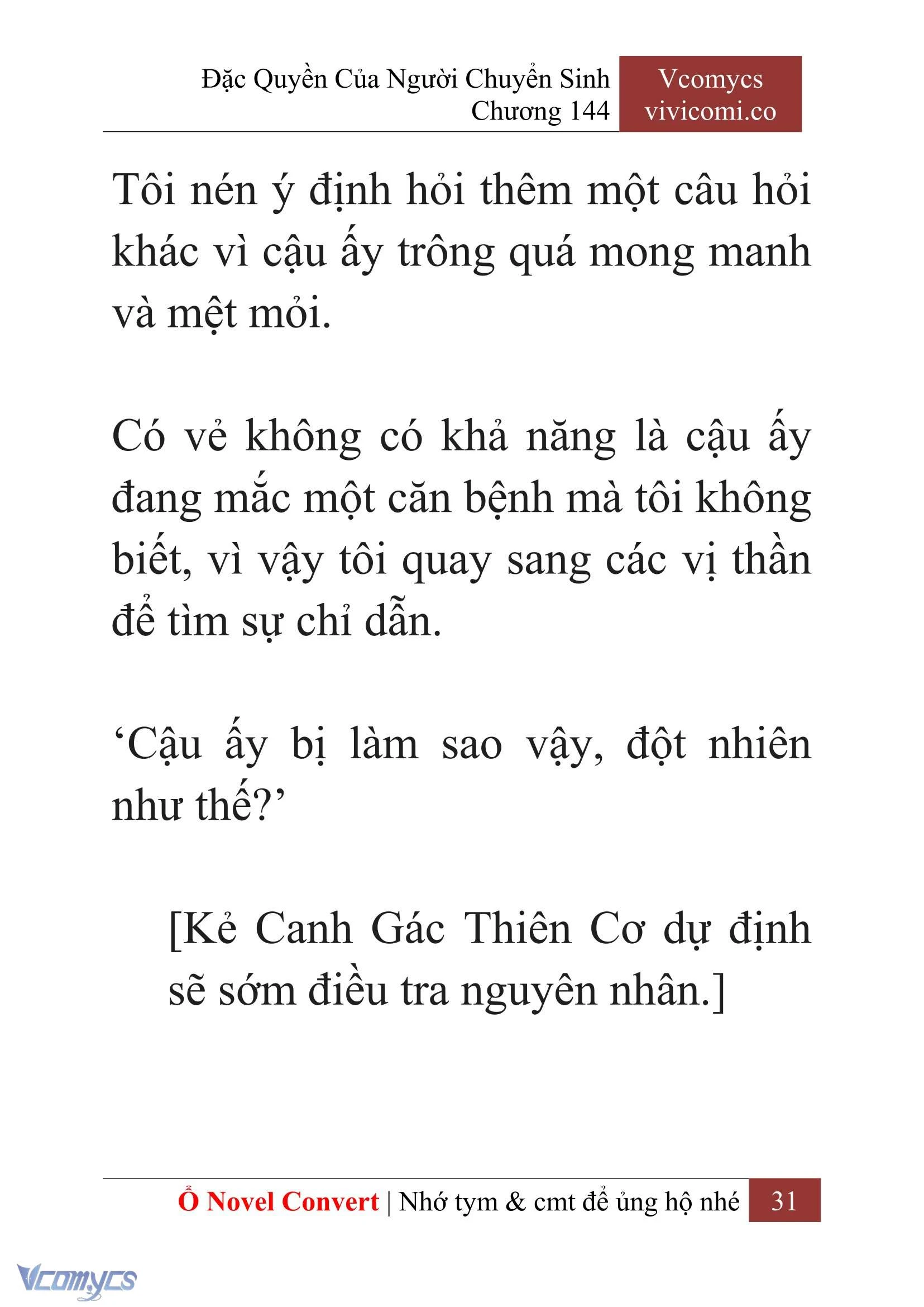 [Novel] Đặc Quyền Của Người Chuyển Sinh Chapter  144 - 33