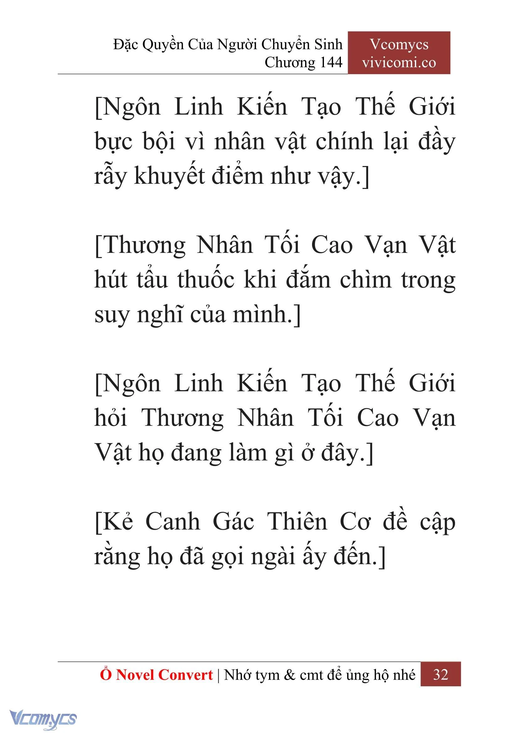 [Novel] Đặc Quyền Của Người Chuyển Sinh Chapter  144 - 34