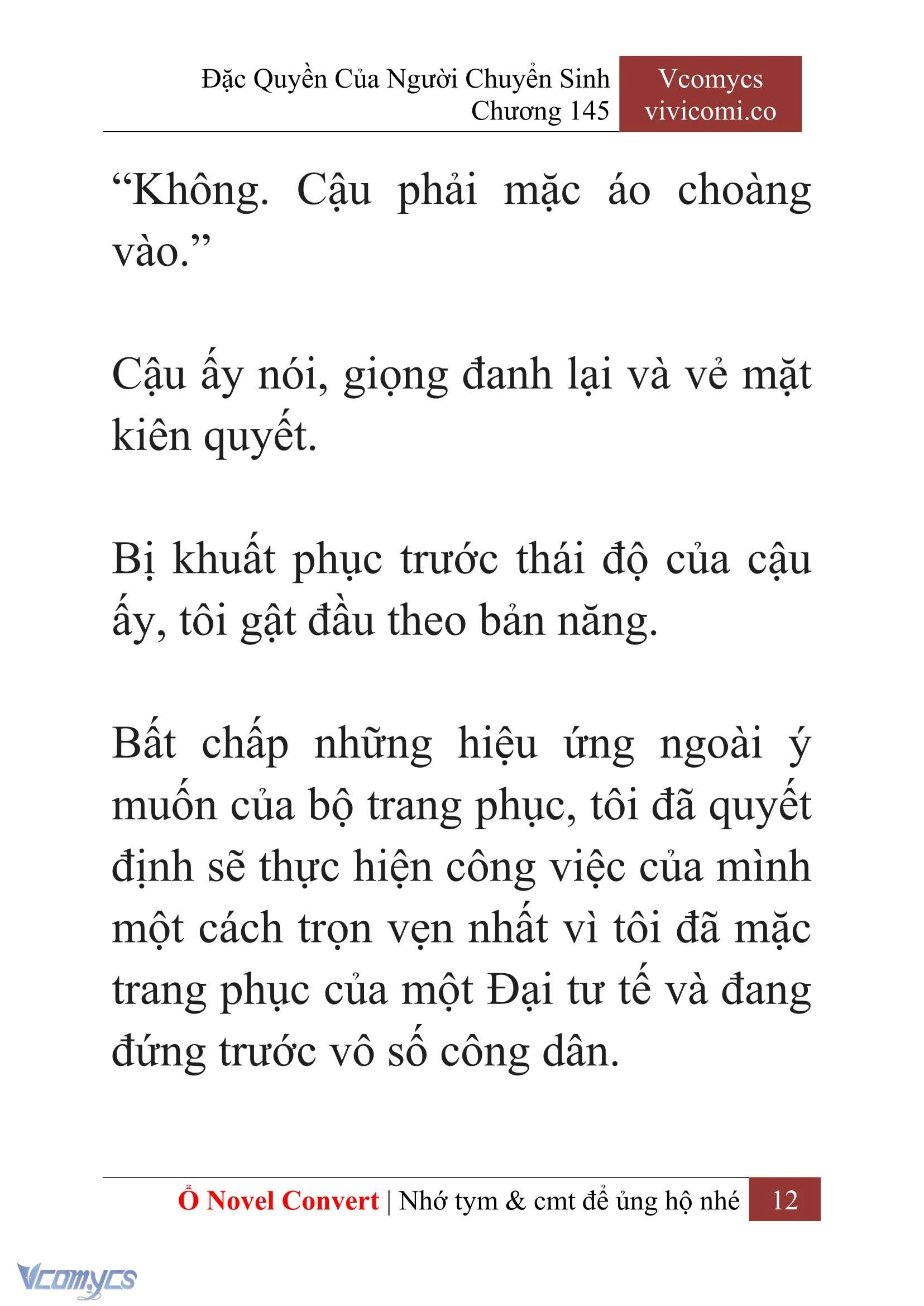 [Novel] Đặc Quyền Của Người Chuyển Sinh Chapter  145 - 14
